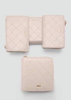 Wallet with decorative stitching — Off White 4