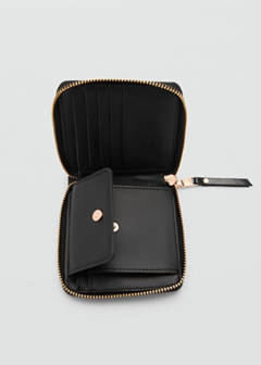 Wallet with decorative stitching — Black 3