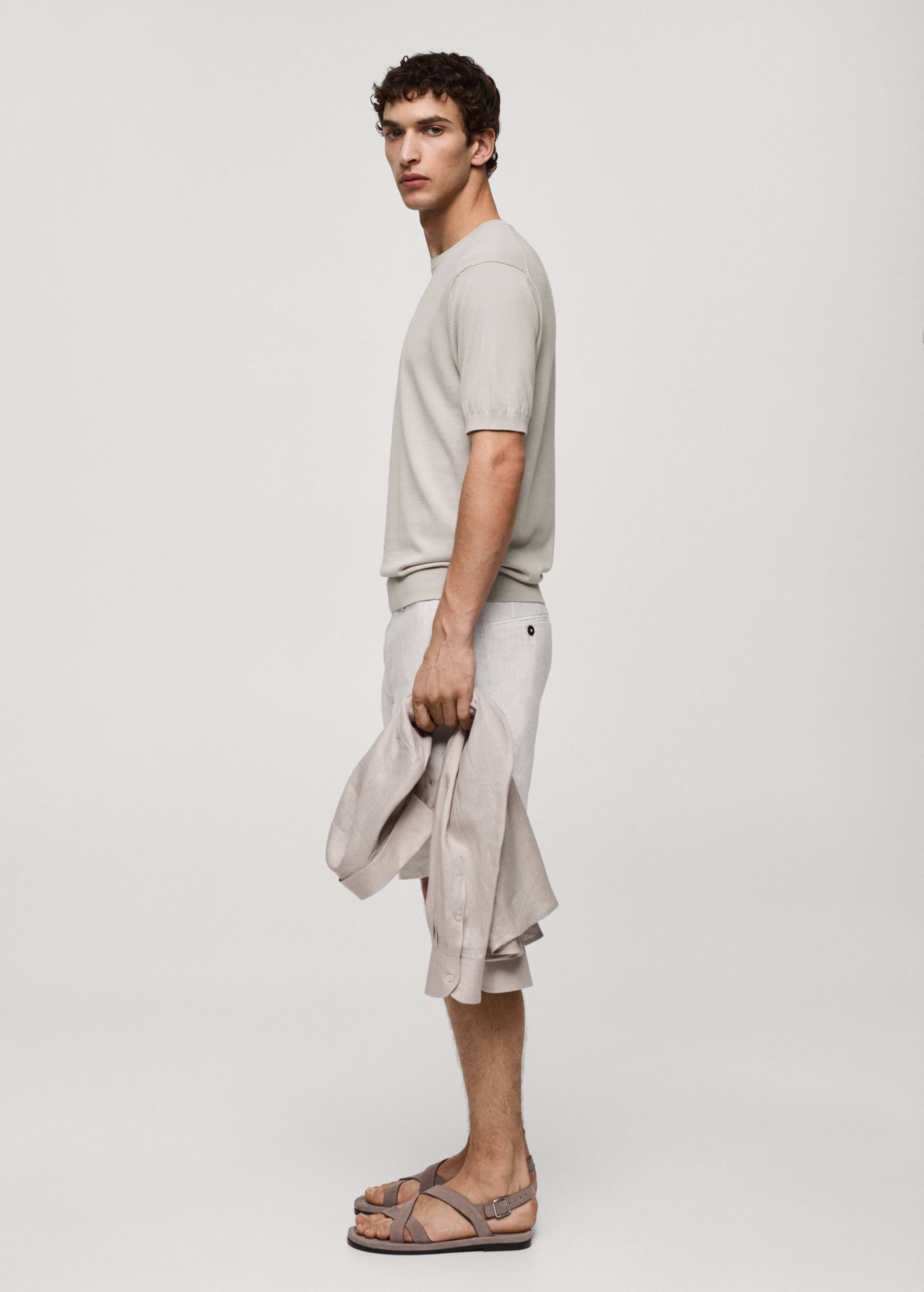 100% cotton knitted t-shirt - Details of the article 2