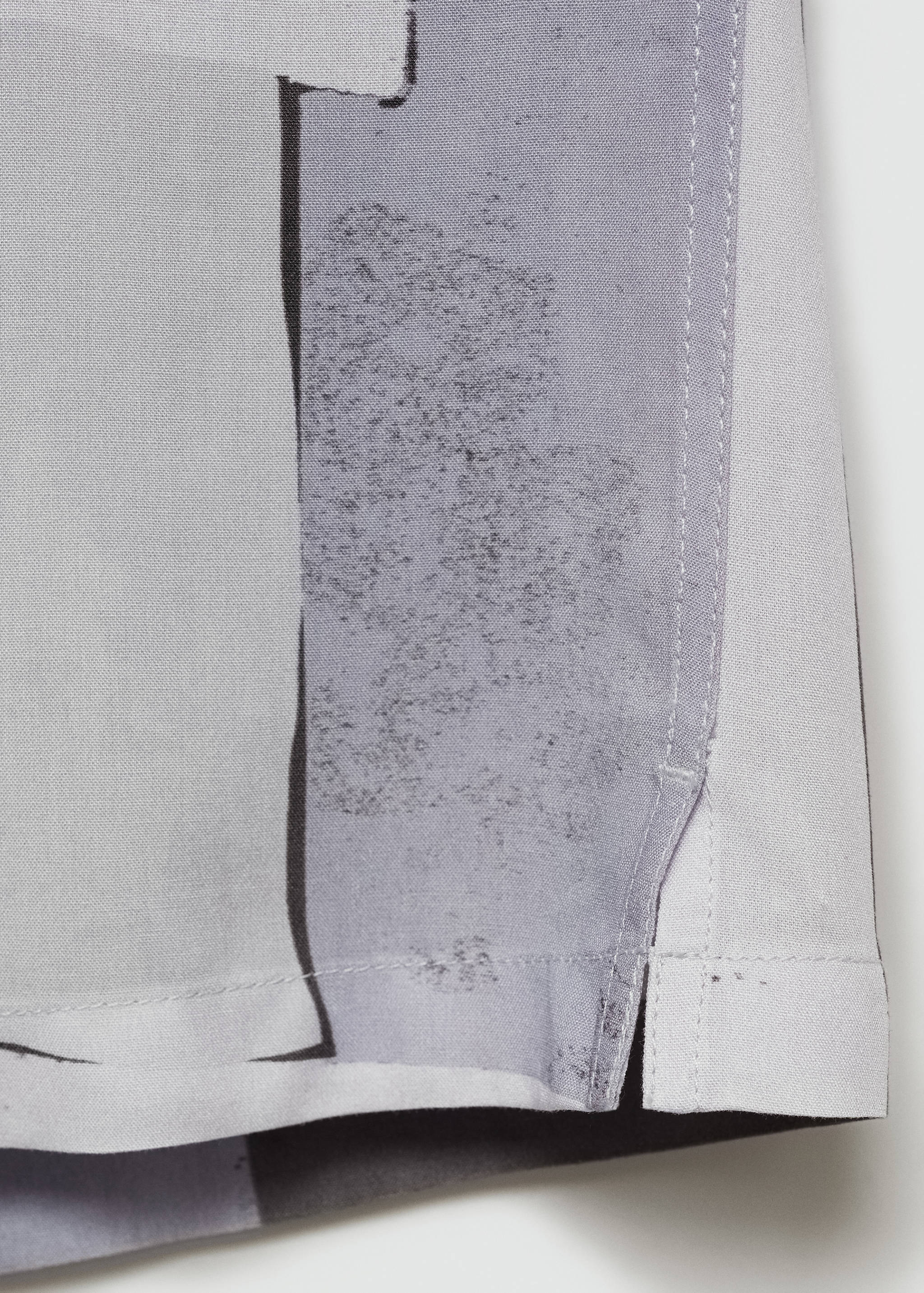 Soepelvallend bedrukt regular-fit overhemd - Detail van het artikel 0