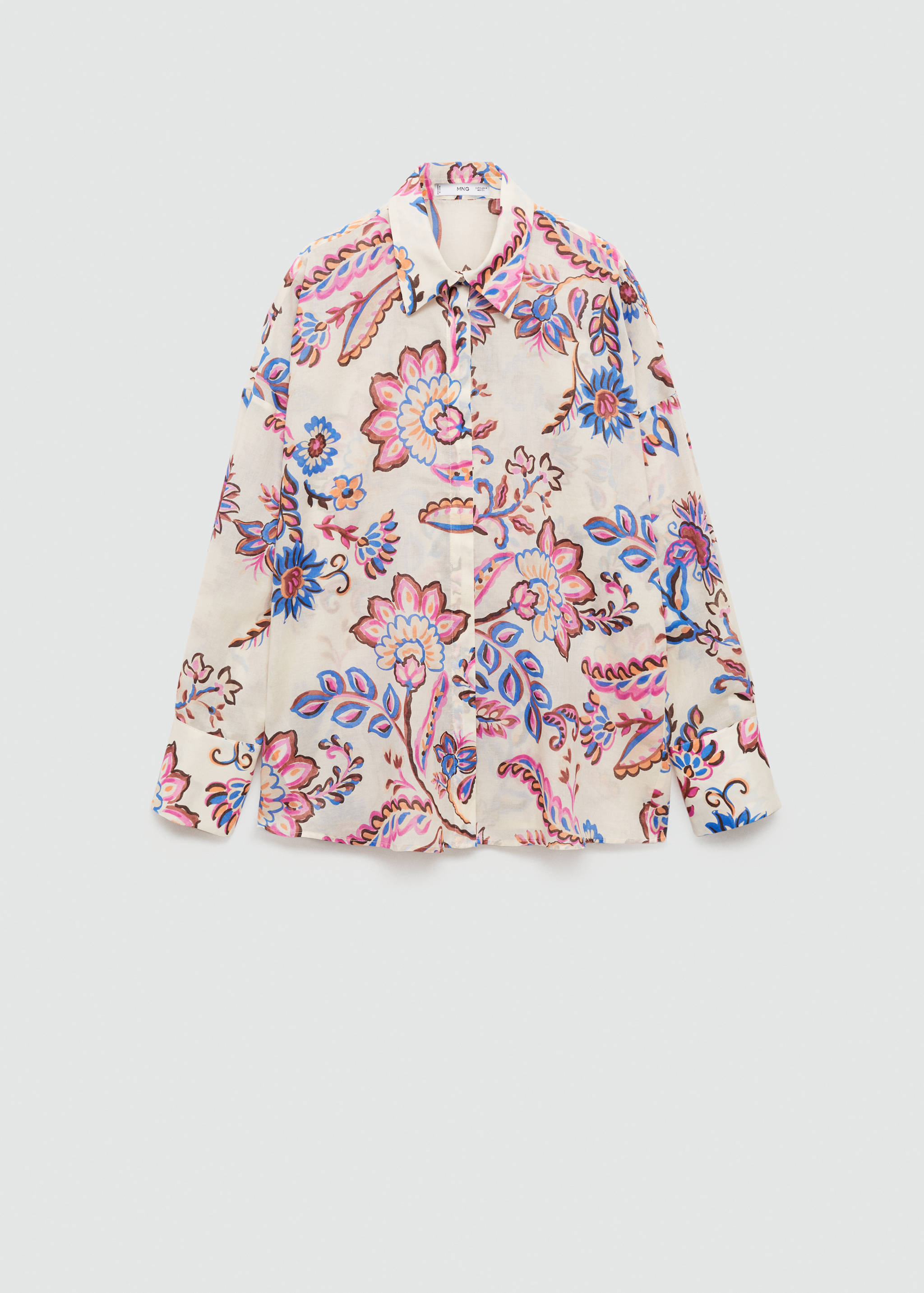 Flowy floral print shirt - Article without model