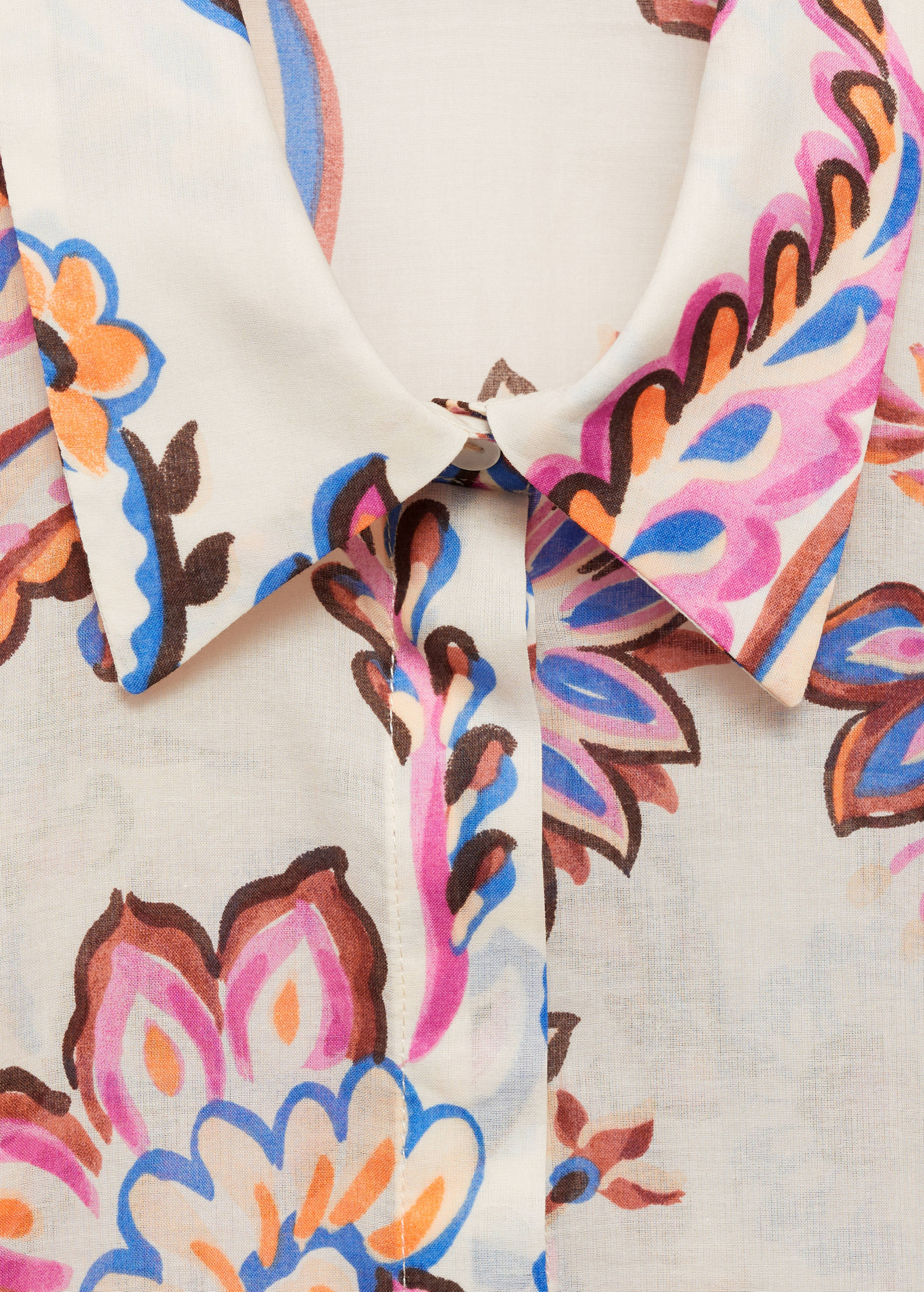 Flowy floral print shirt - Details of the article 8