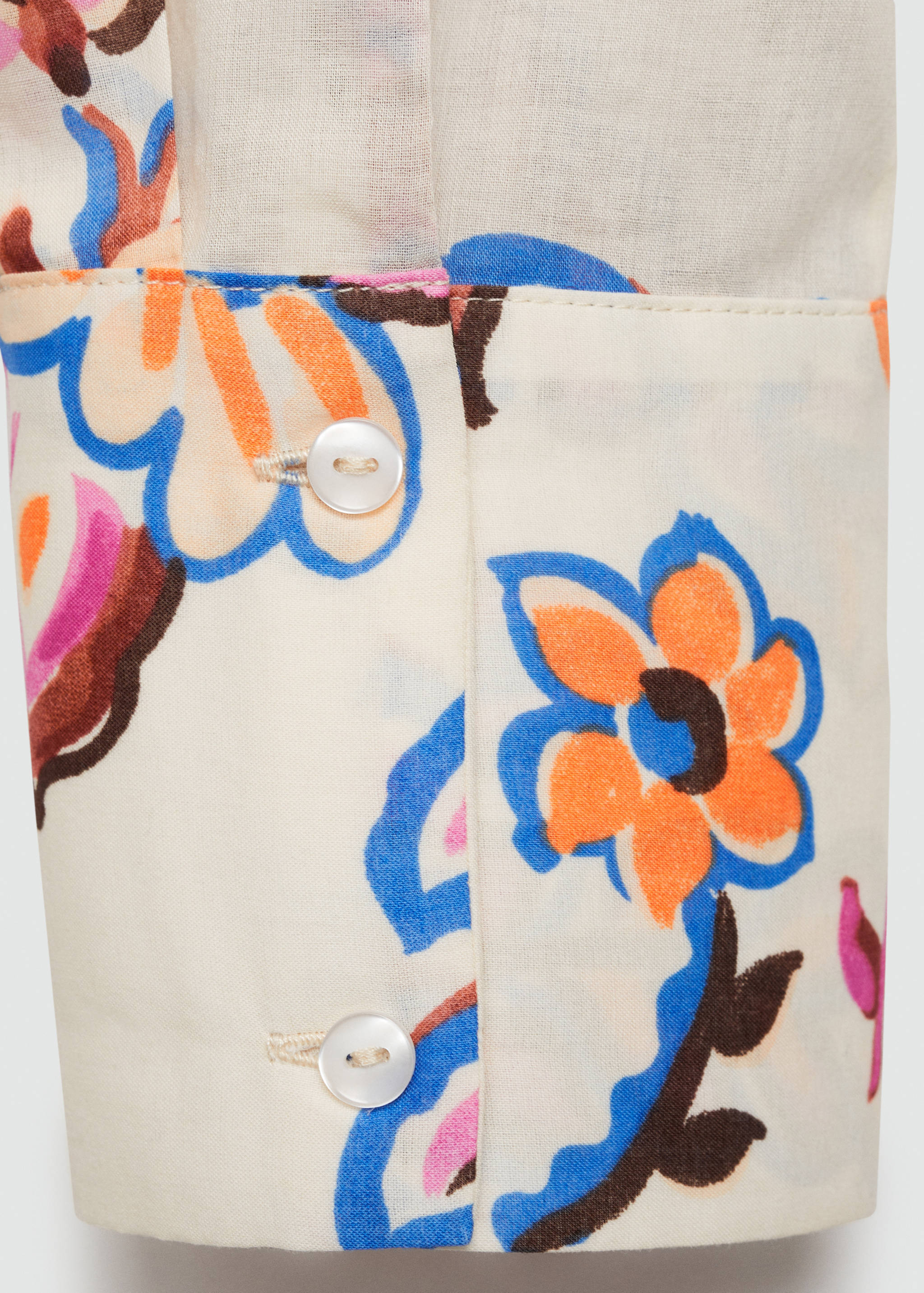 Flowy floral print shirt - Details of the article 0