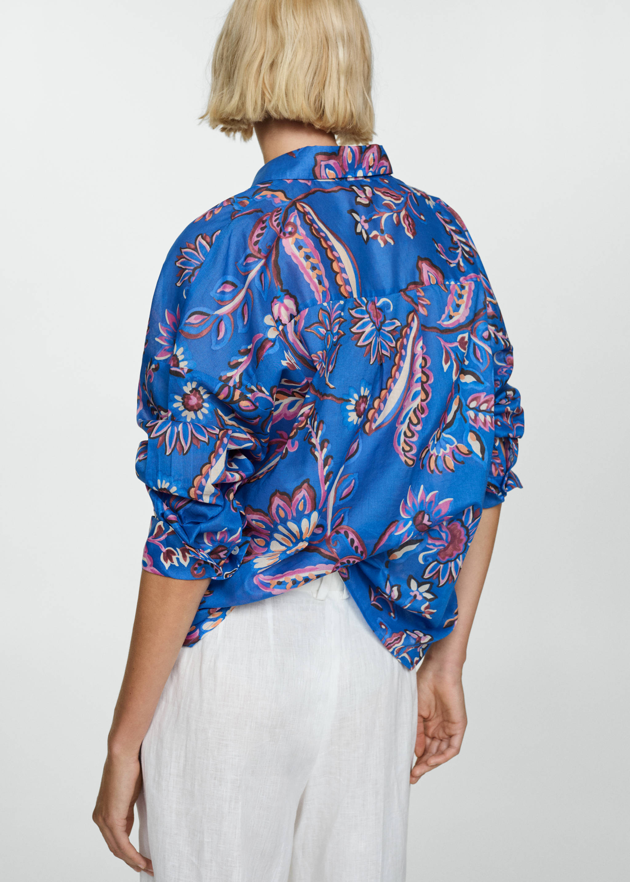 Flowy floral print shirt - Reverse of the article