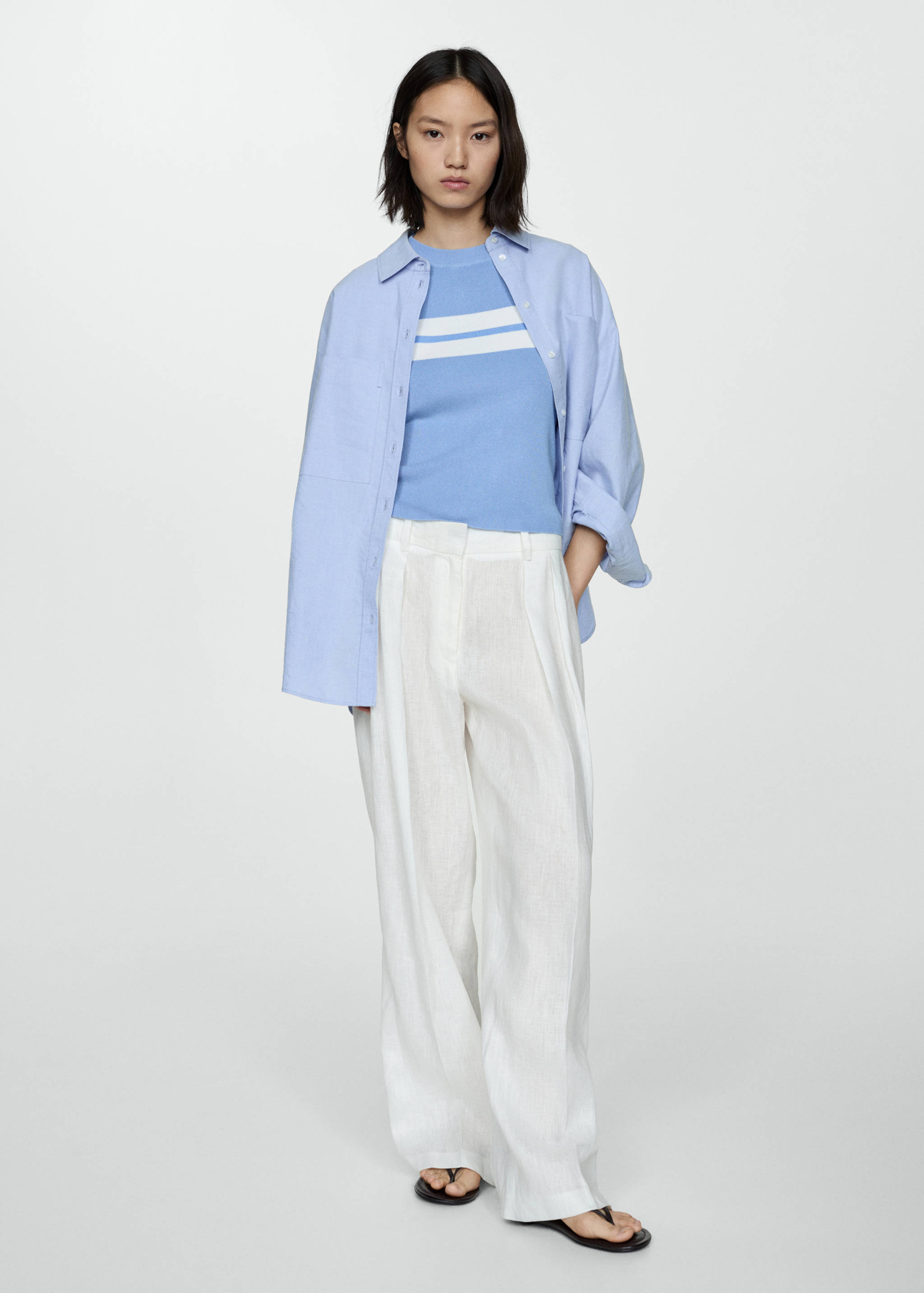 Knit striped sweater - General plane