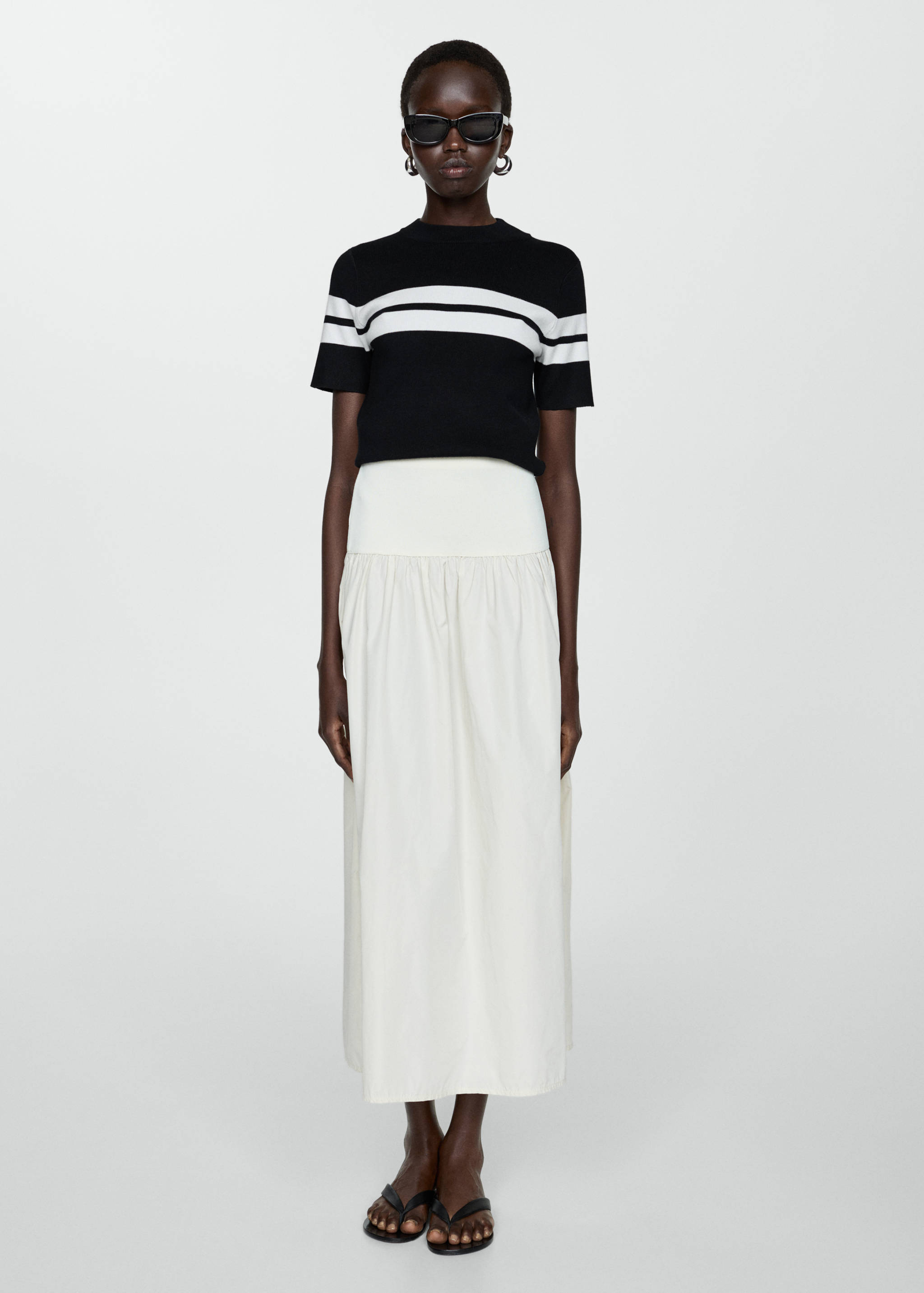 Knit striped sweater - General plane