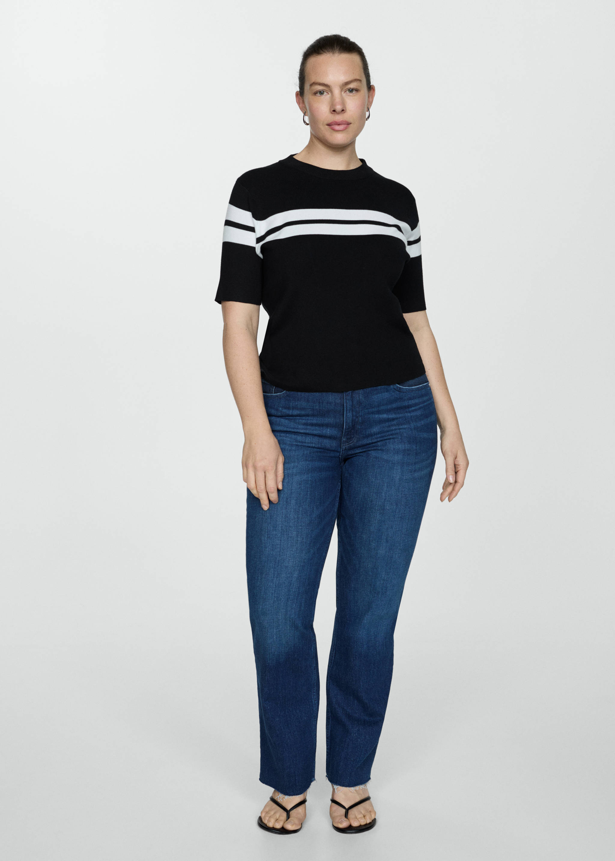 Knit striped sweater - Details of the article 3