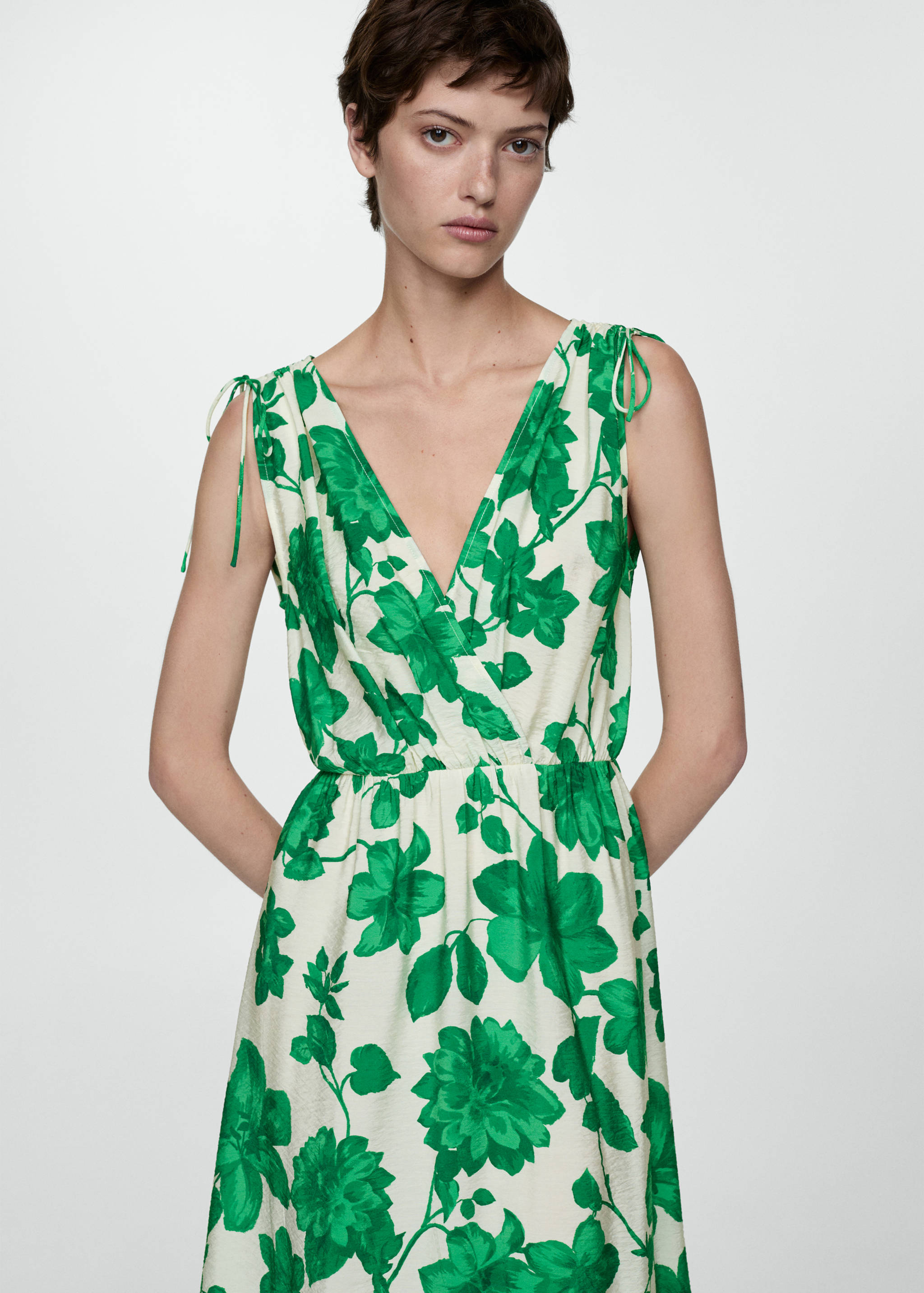 Long printed dress - Medium plane