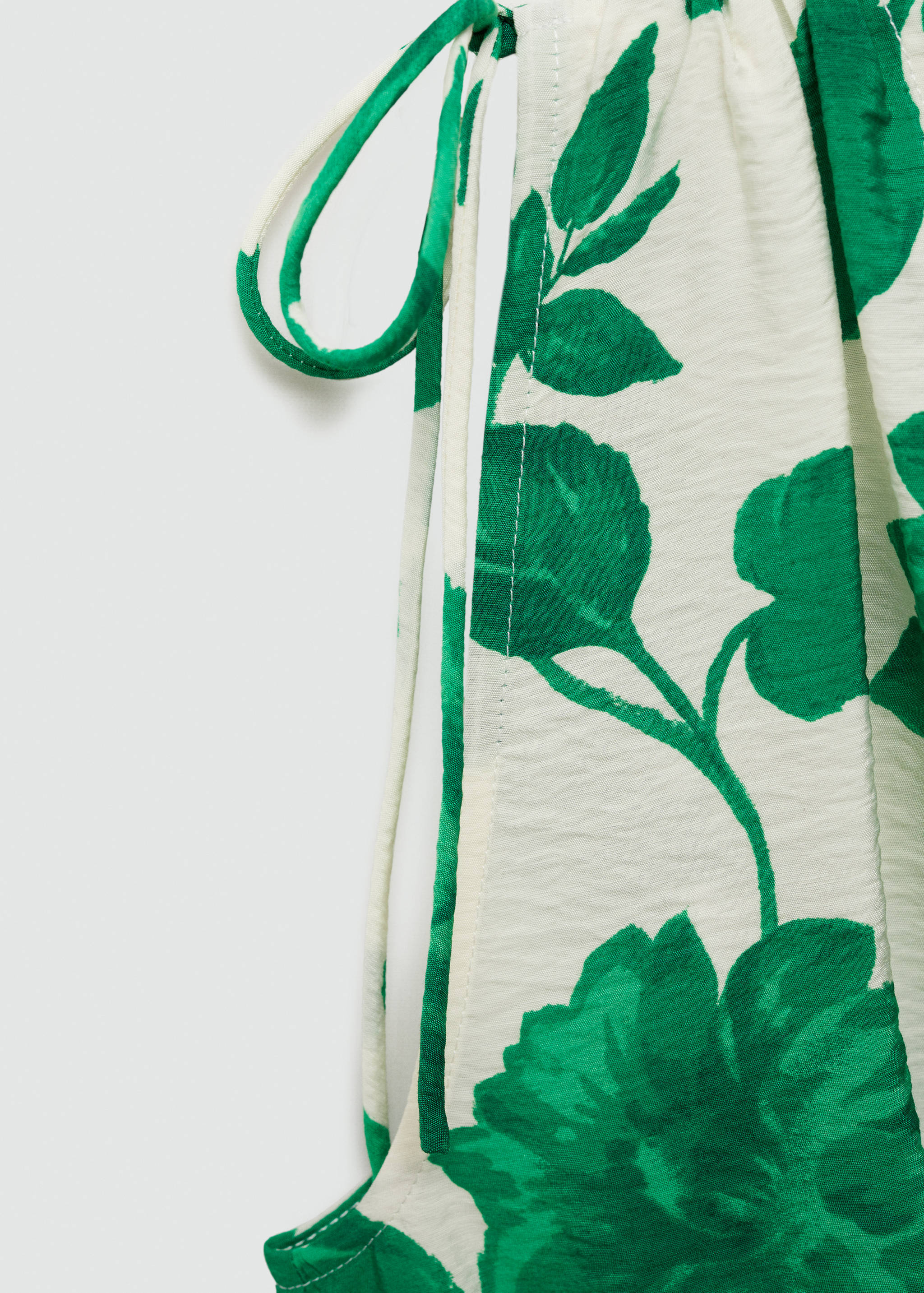 Long printed dress - Details of the article 8