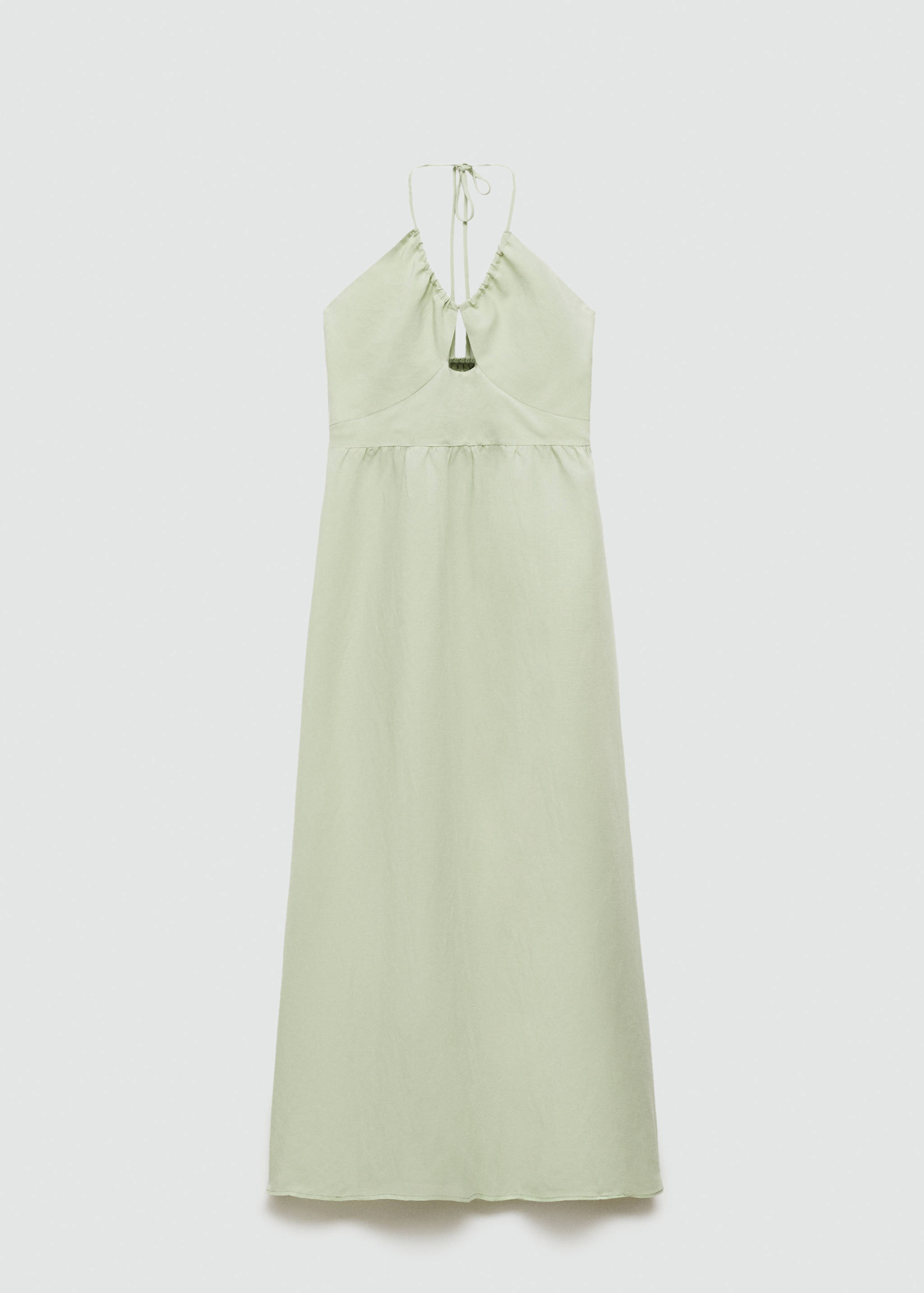 Long halter-neck dress - Article without model