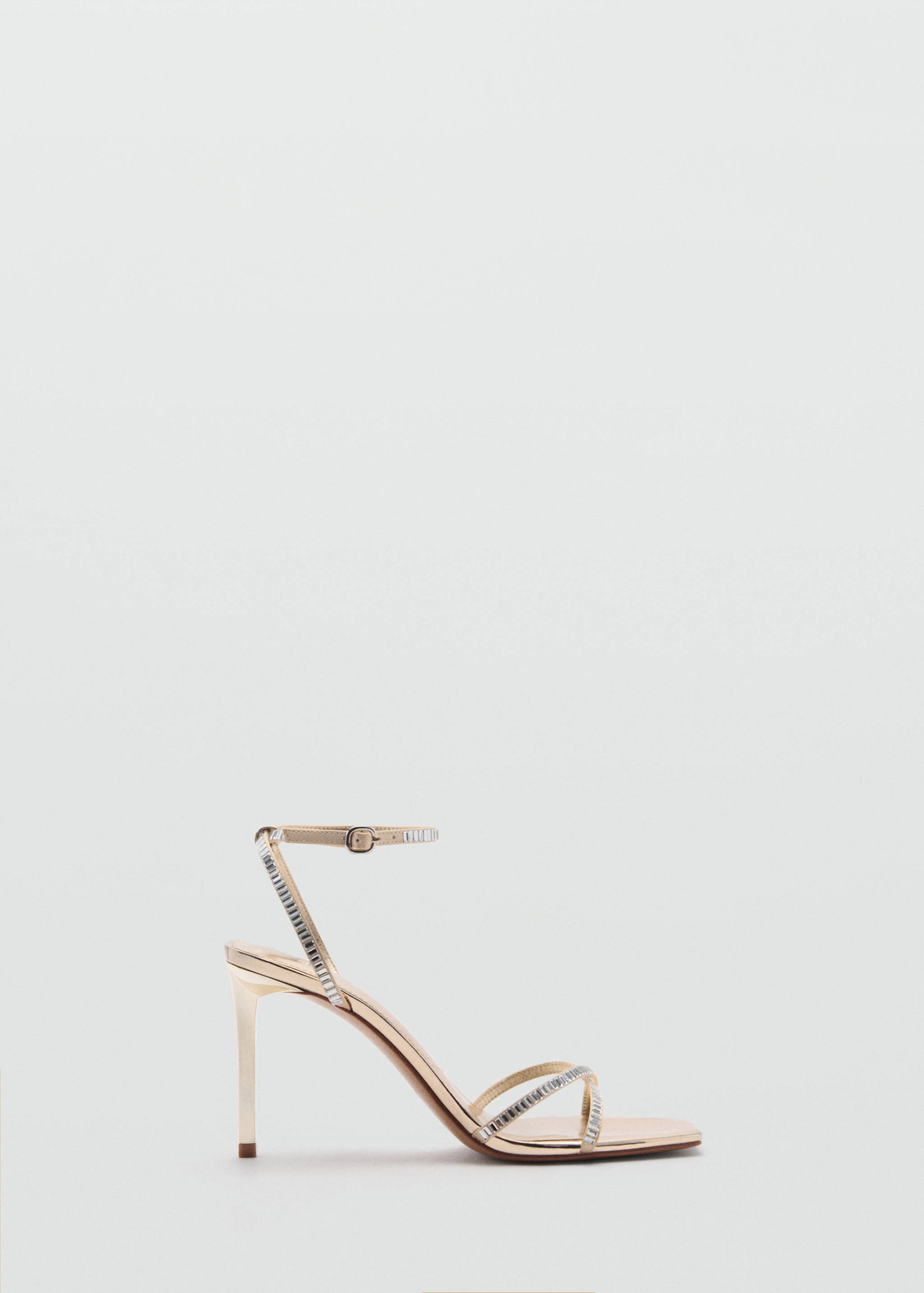 Sandales talon lanière strass - Article sans modèle