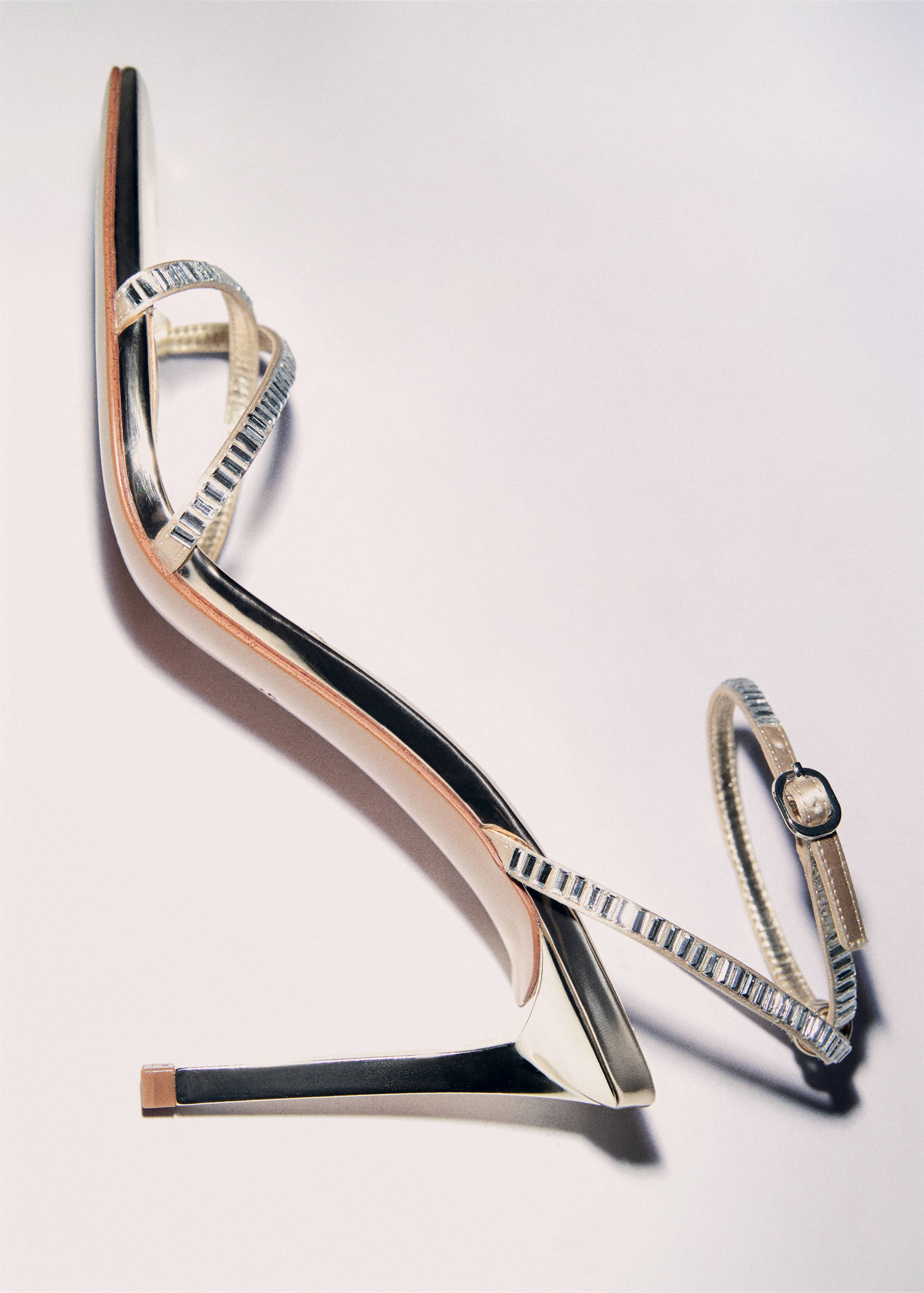 Sandales talon lanière strass - Détail de l'article 5