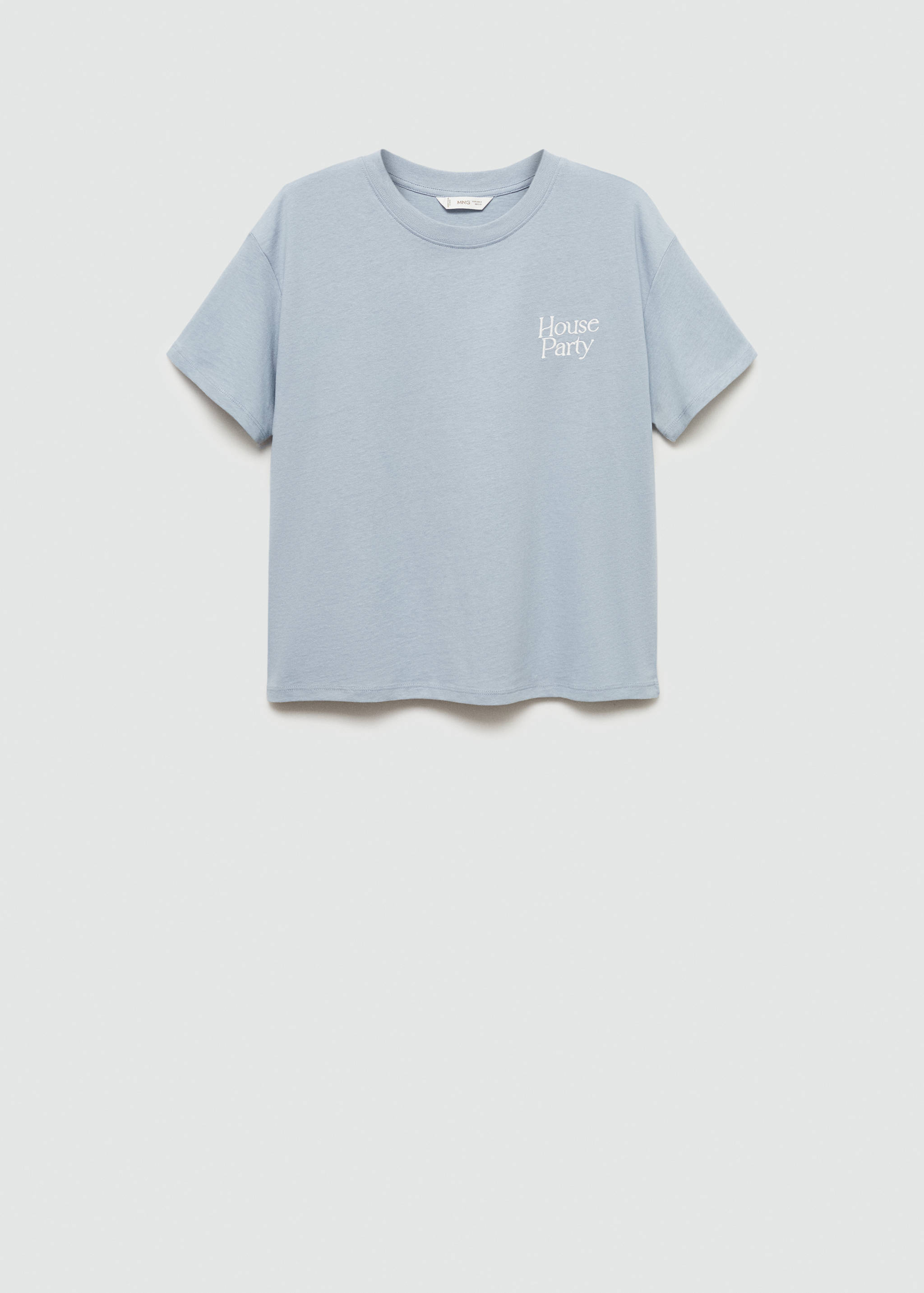 Футболка с вышитой надписью - Изделие без модели