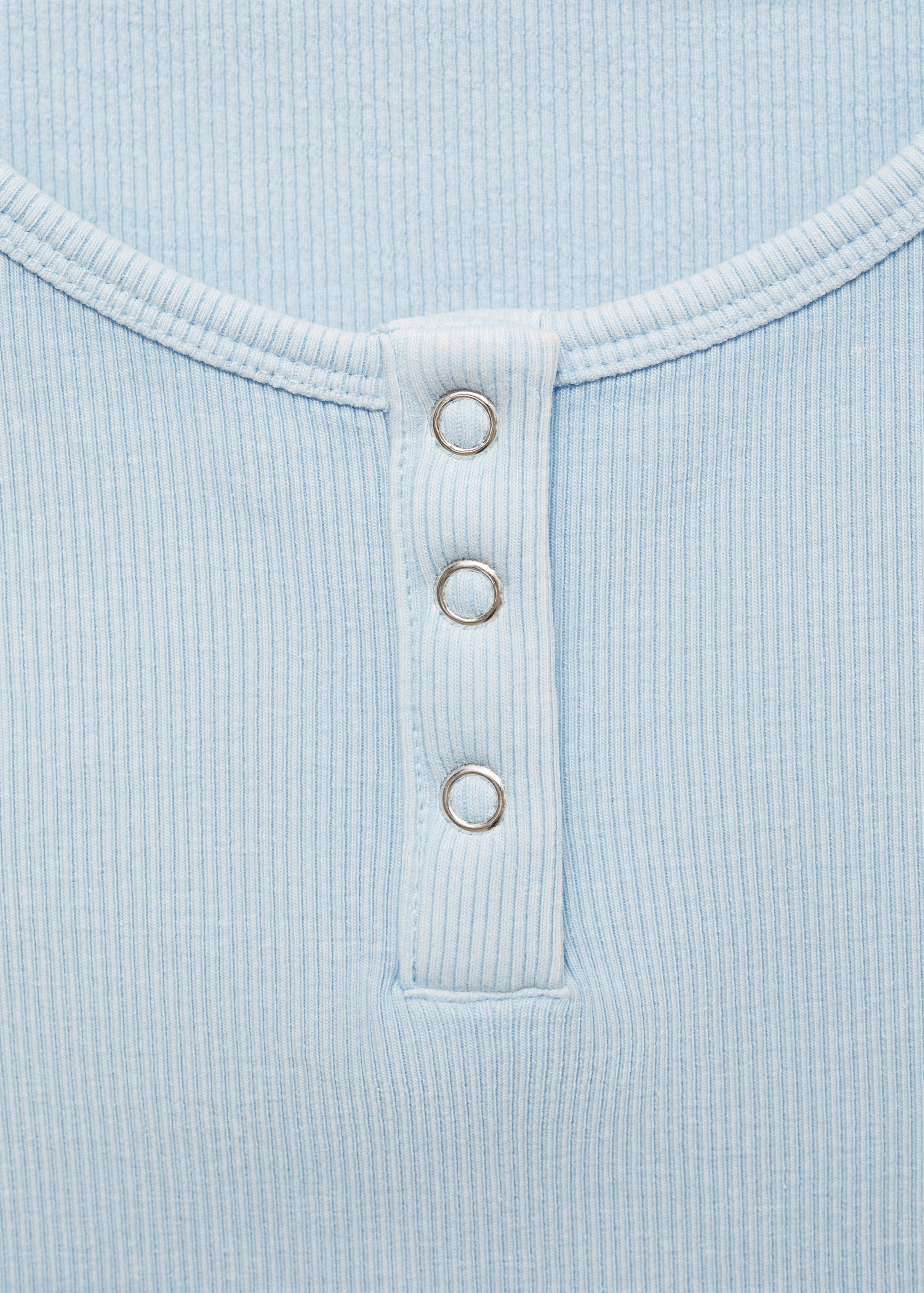 Ribbed cotton-blend top - Details of the article 8