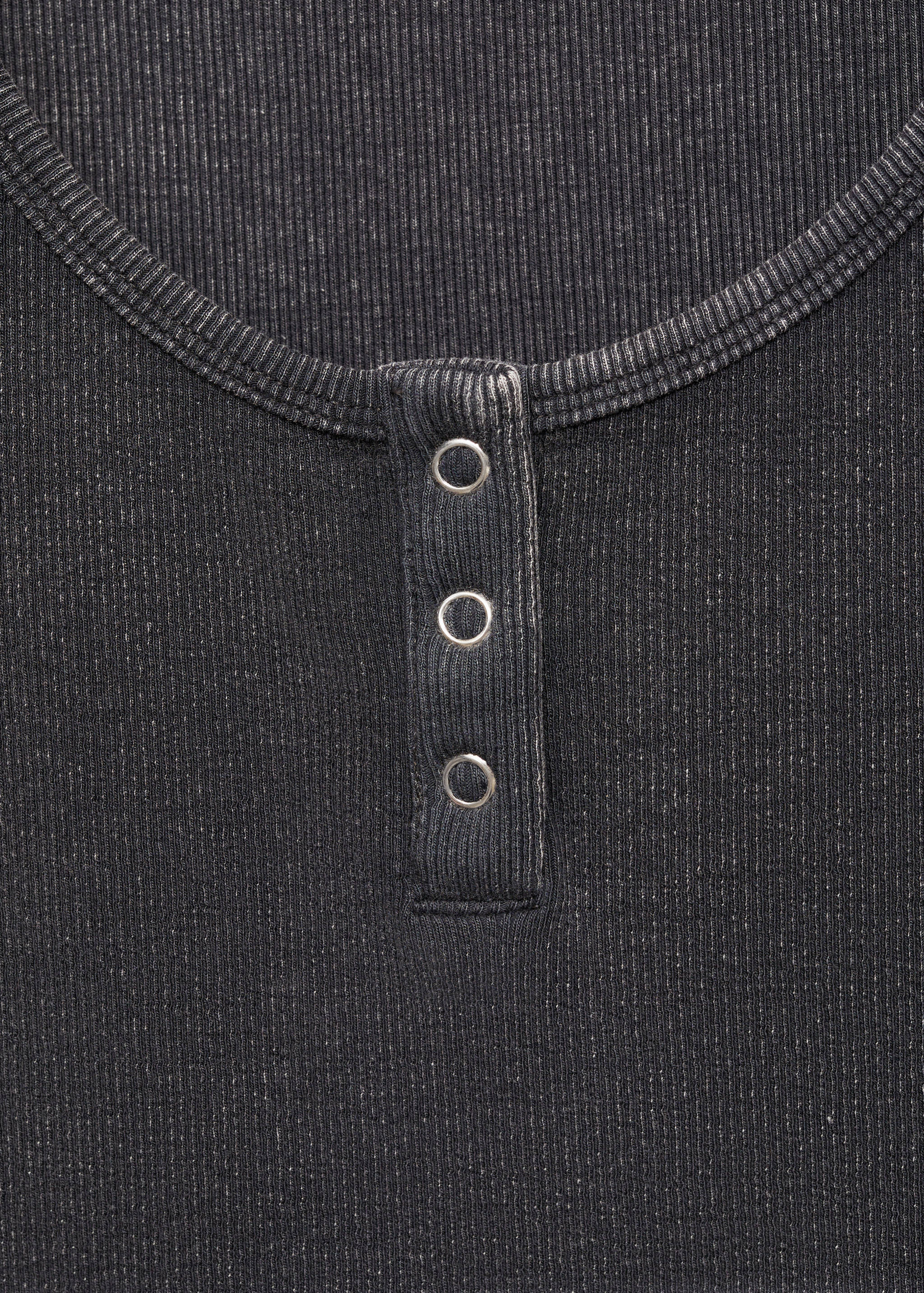 Ribbed cotton-blend top - Details of the article 8