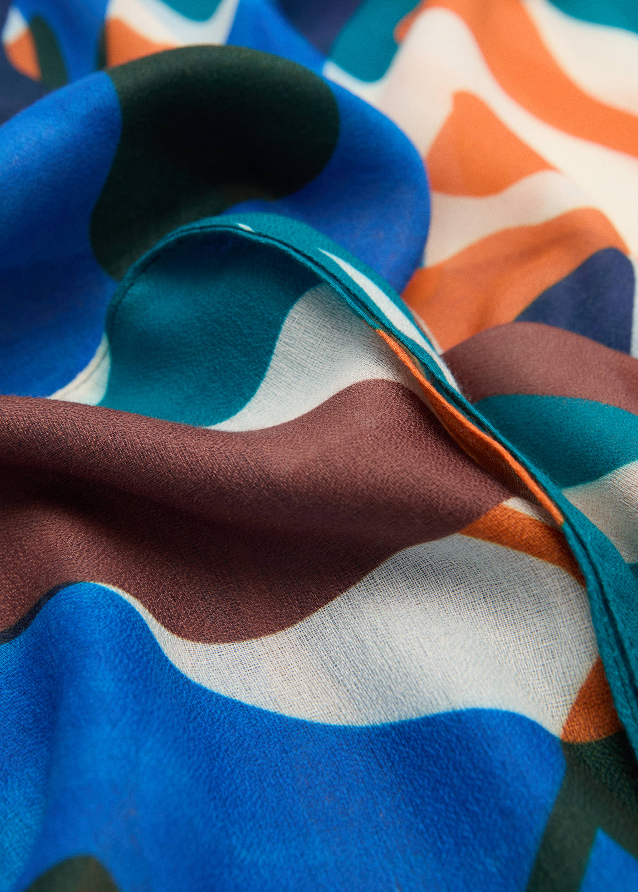 Printed scarf - Medium plane