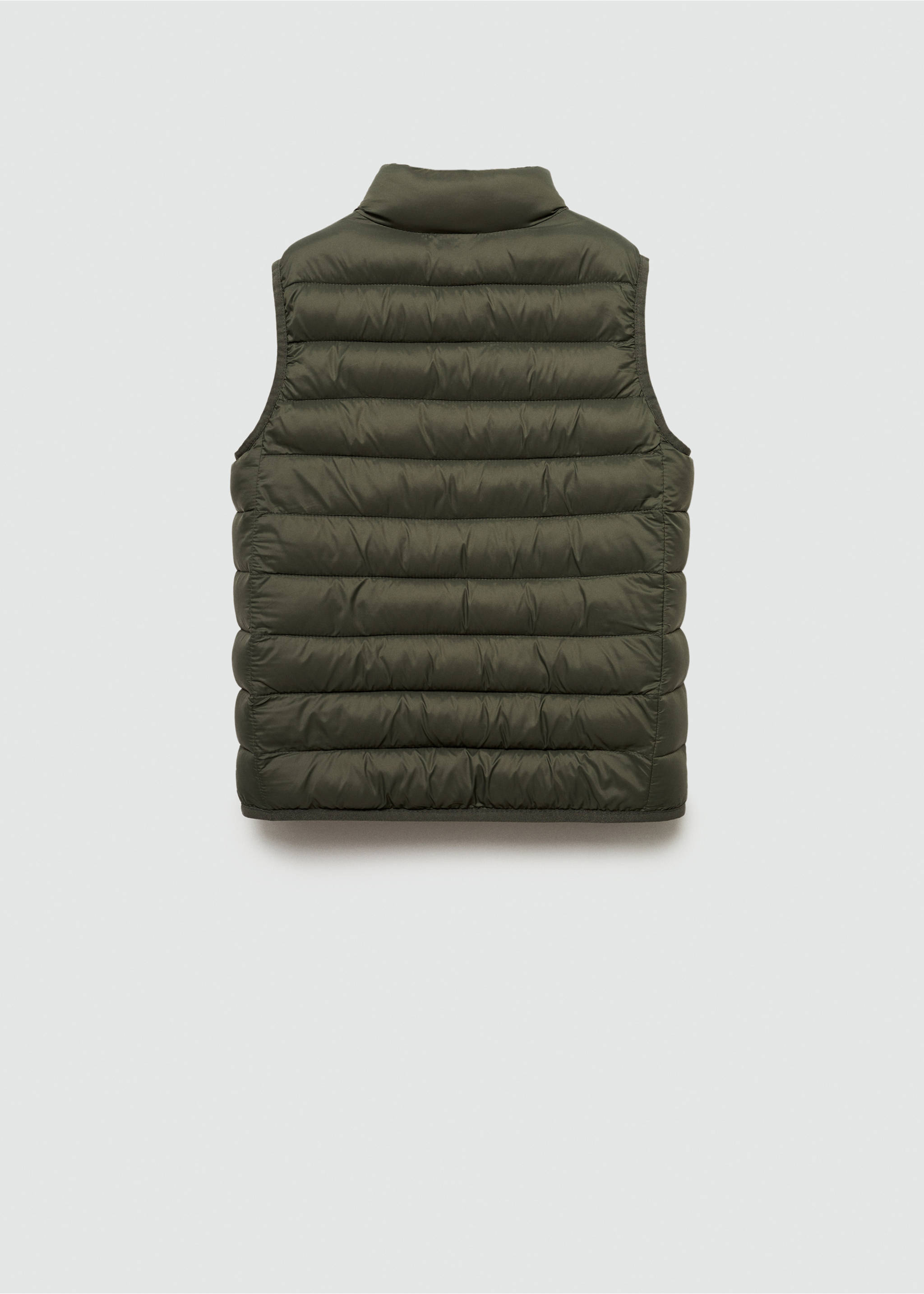 Quilted gilet - Reverse of the article, Khaki. Ref: 77013269-00.