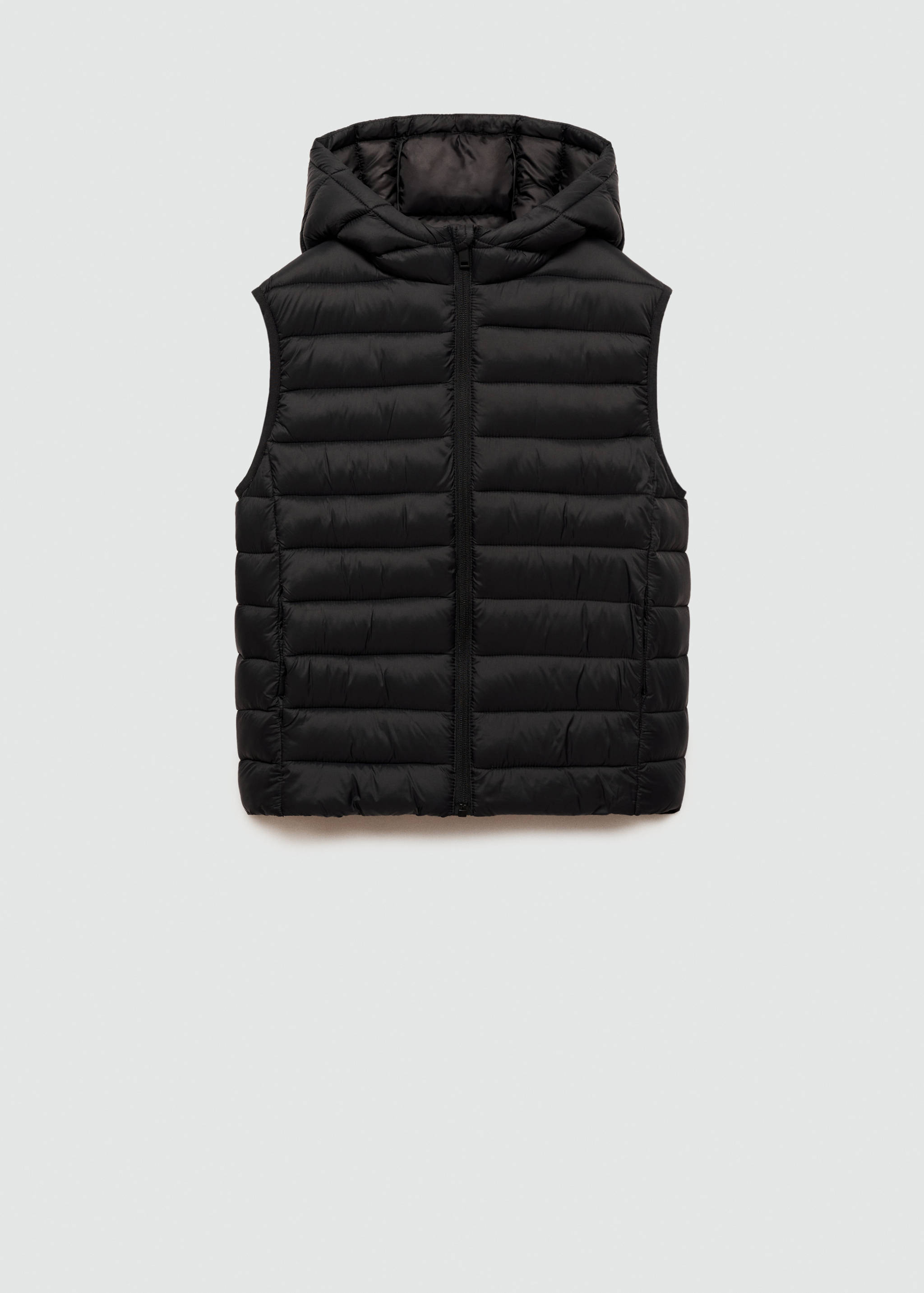 Quilted vest with hood - Article without model