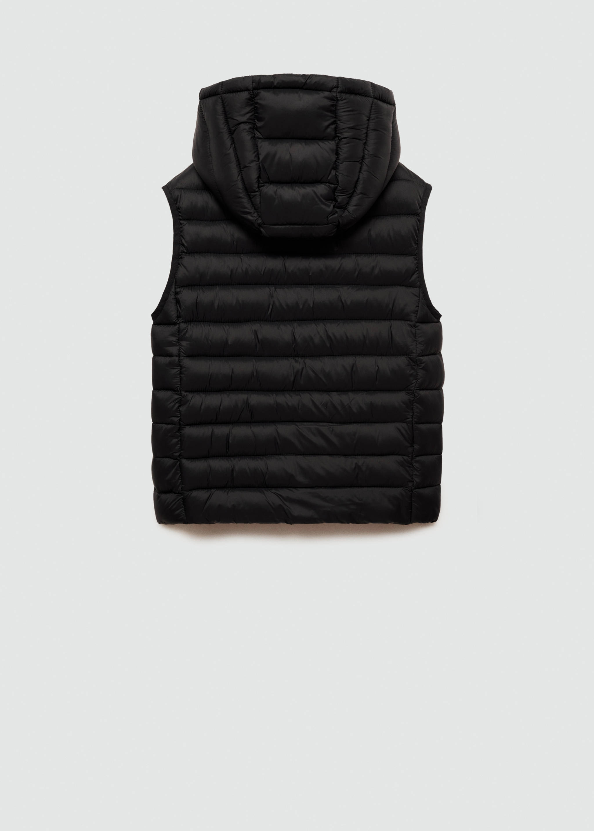 Quilted vest with hood - Reverse of the article