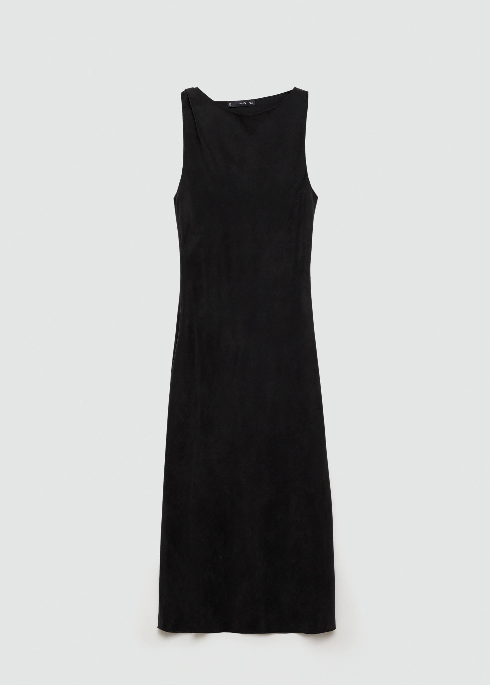 Robe cupro fente latérale - Article sans modèle
