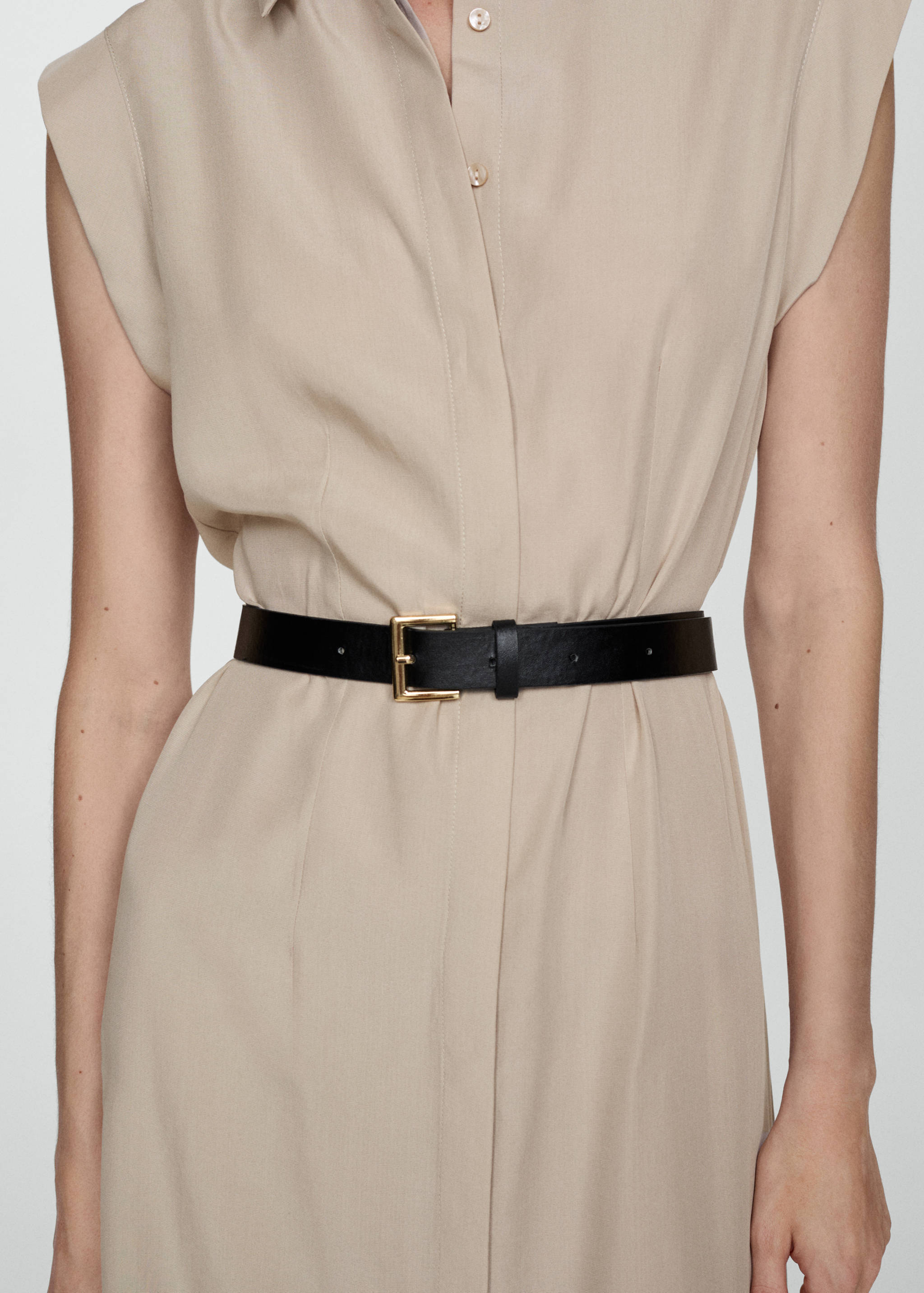Lyocell dress with belt - Details of the article 6
