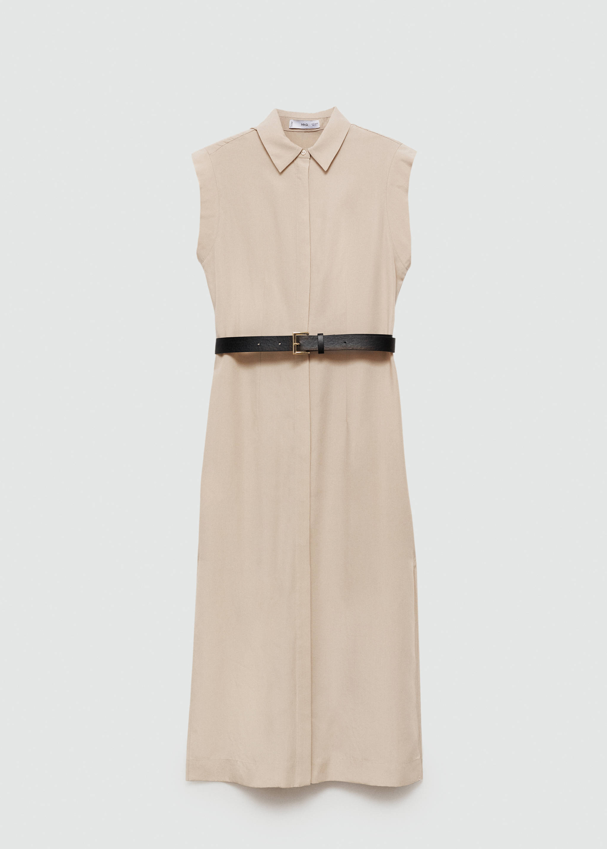 Lyocell-Kleid mit Gürtel - Artikel ohne Model