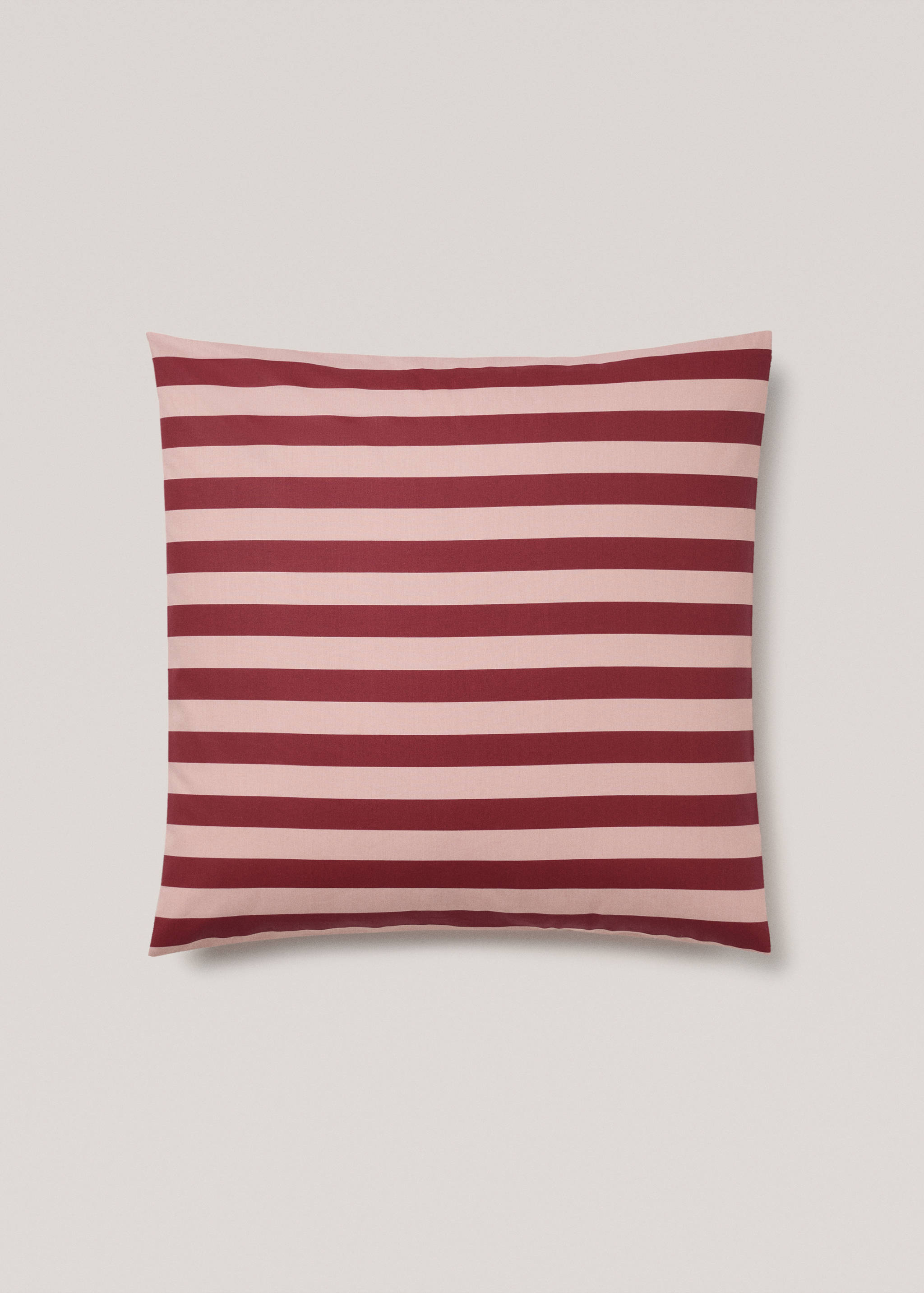 Percale cotton Kodak-striped pillowcase 60x60cm - Article without model