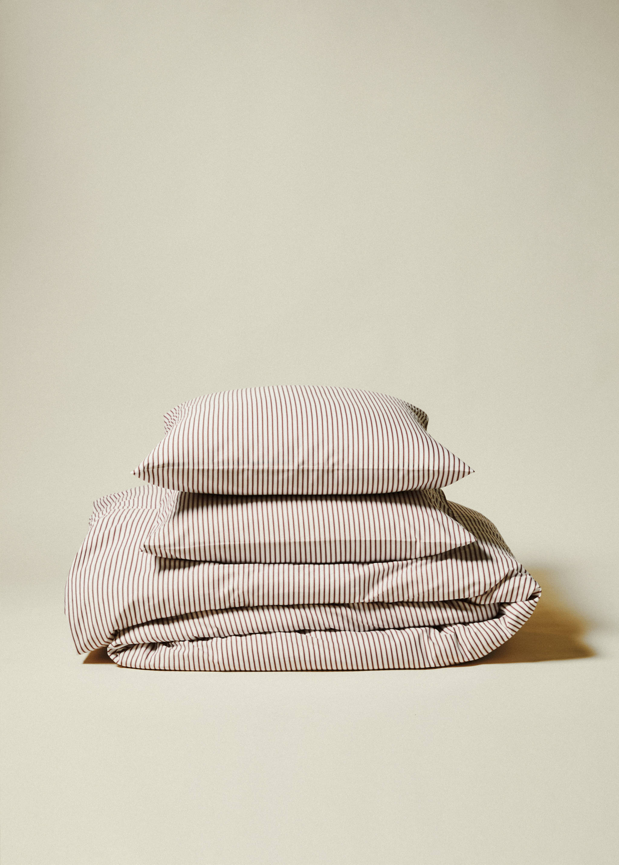 Percale cotton striped duvet cover for 135cm bed - Details of the article 8
