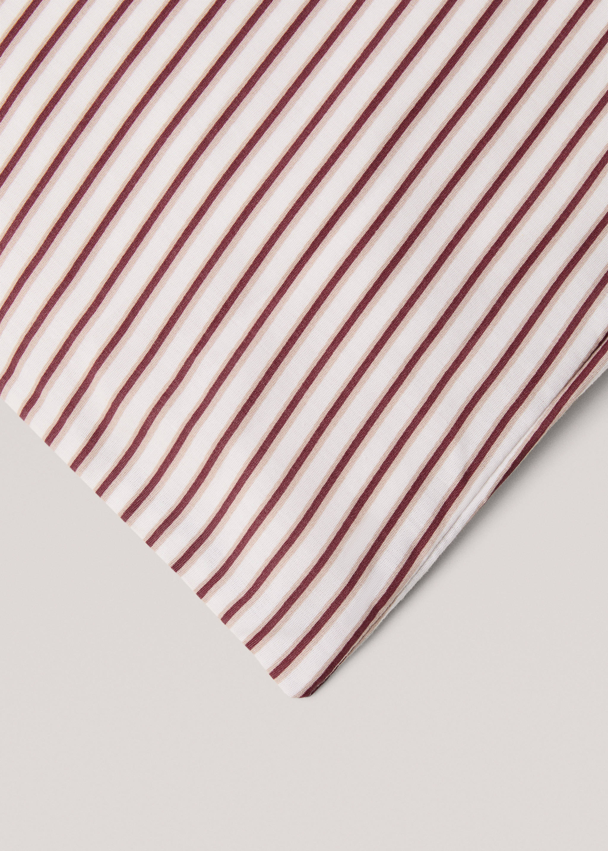 Percale cotton striped duvet cover for 135cm bed - Details of the article 2