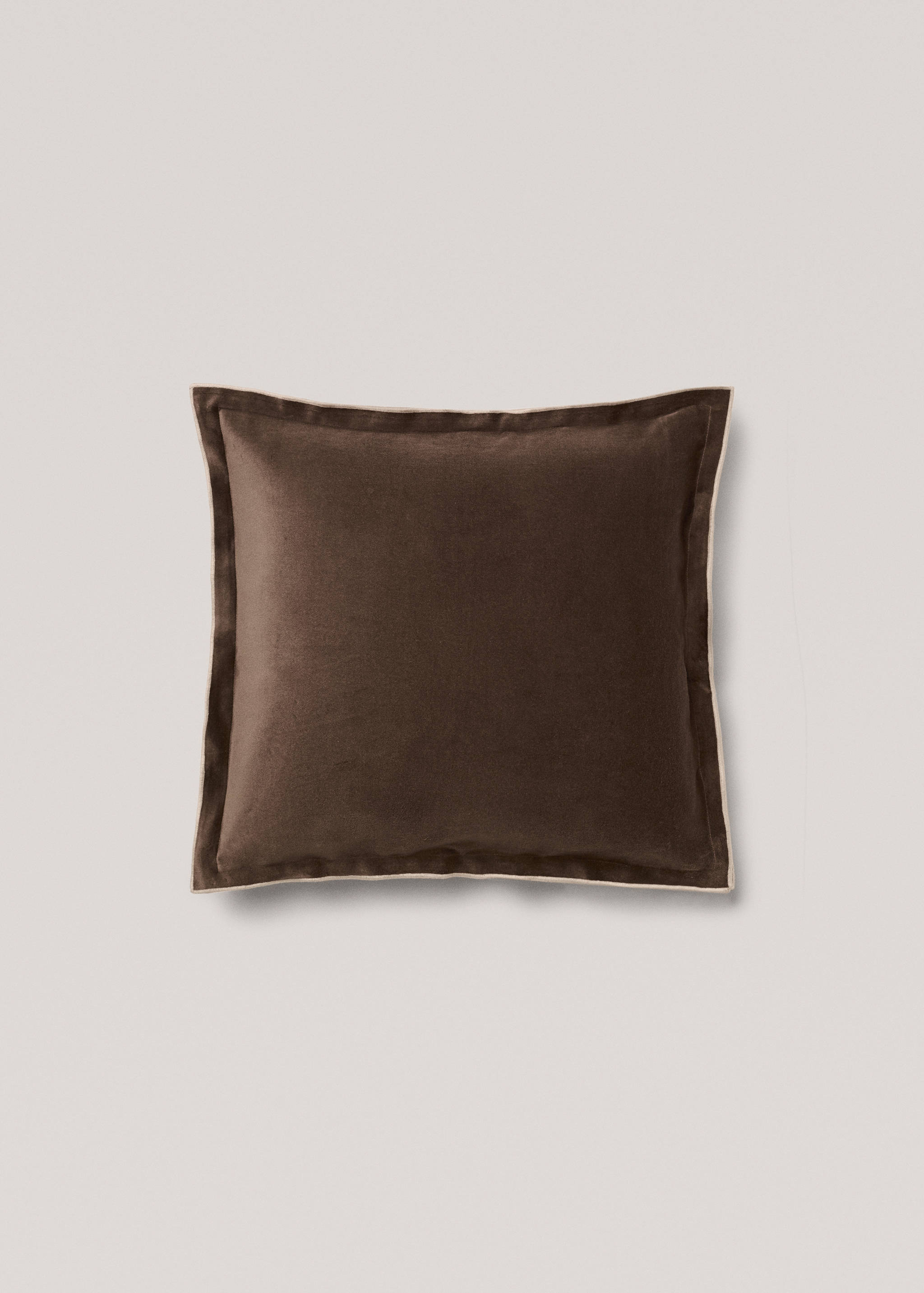 Velvet and linen cushion case - Article without model