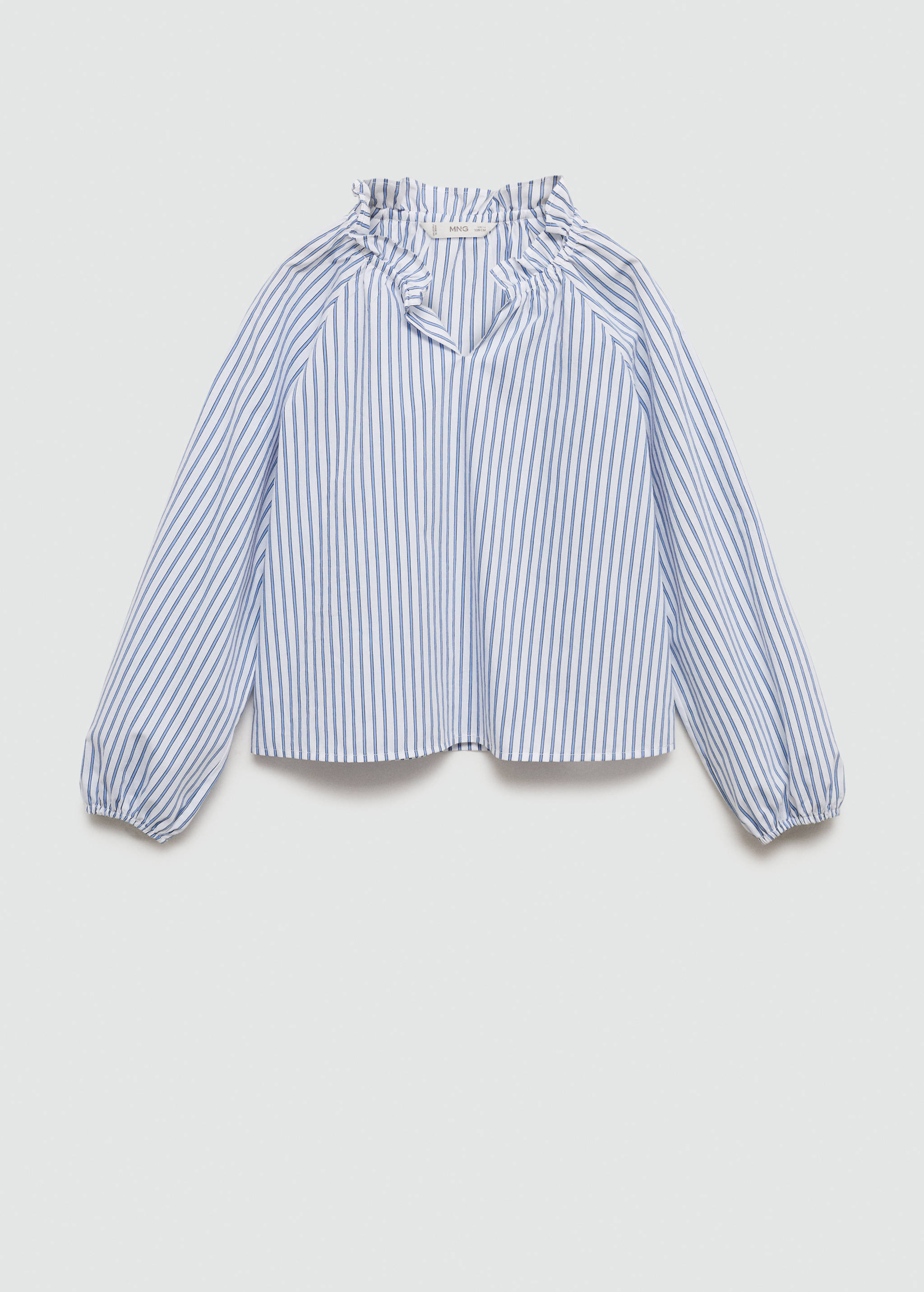 Blusa righe dettaglio increspato - Articolo senza modello