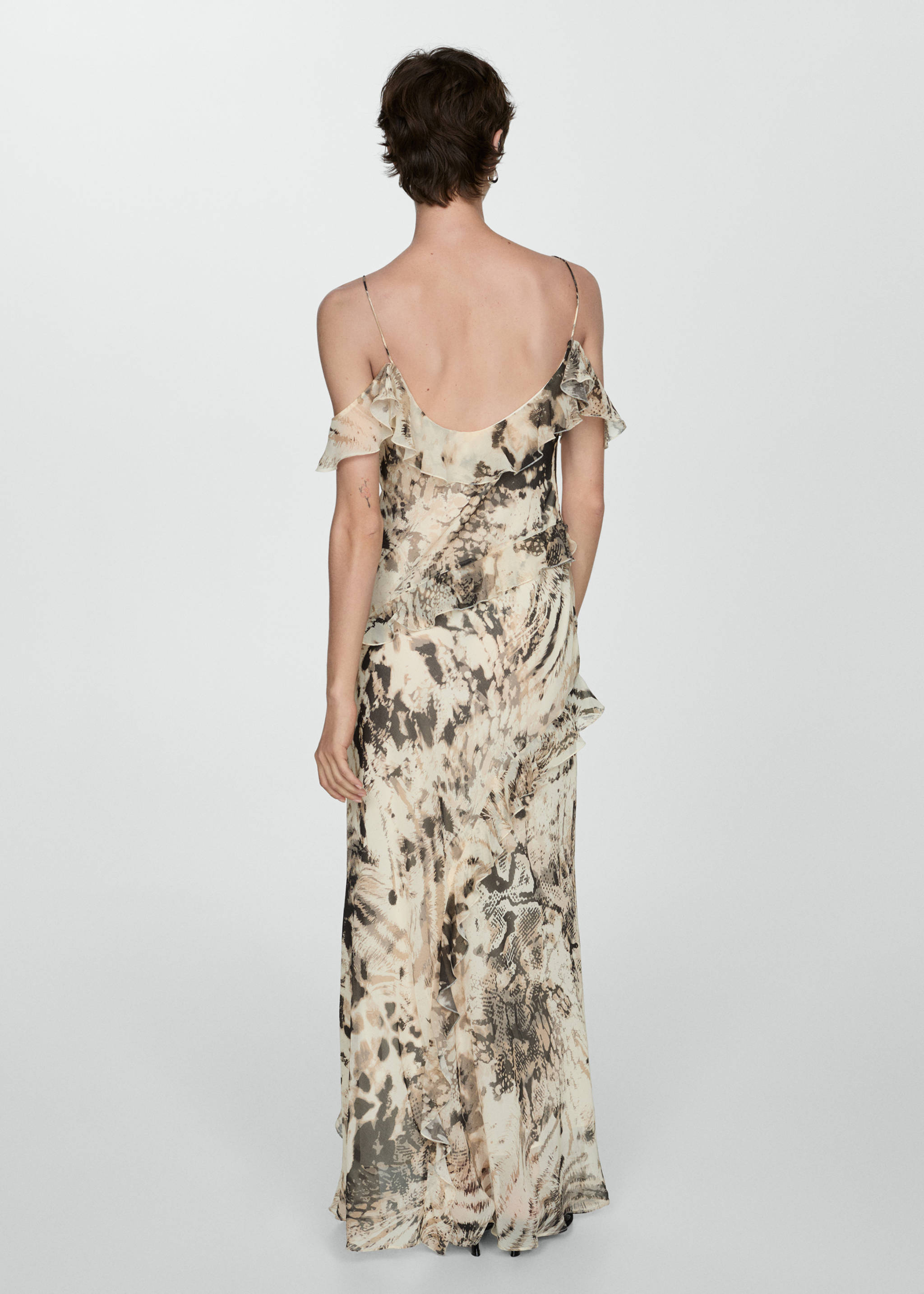 Robe volants en imprimé animal - Verso de l’article