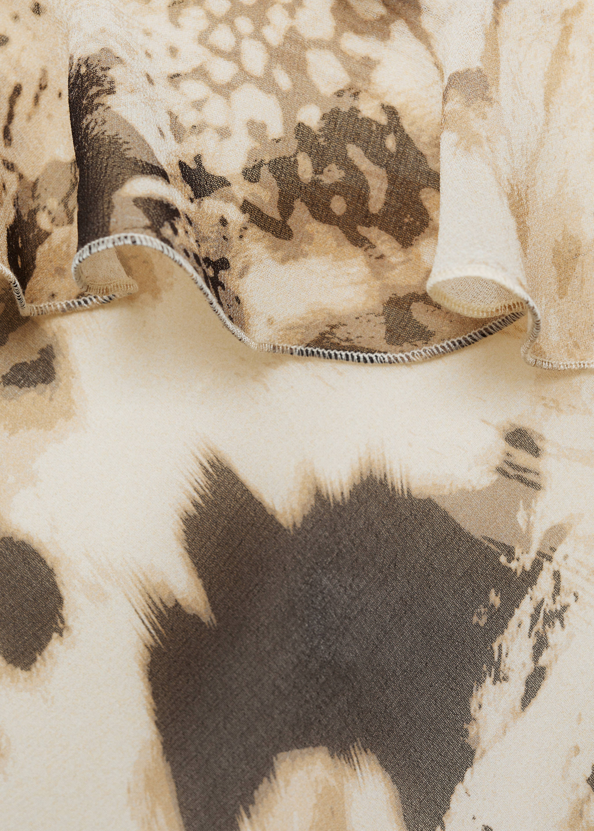 Robe volants en imprimé animal - Détail de l'article 0