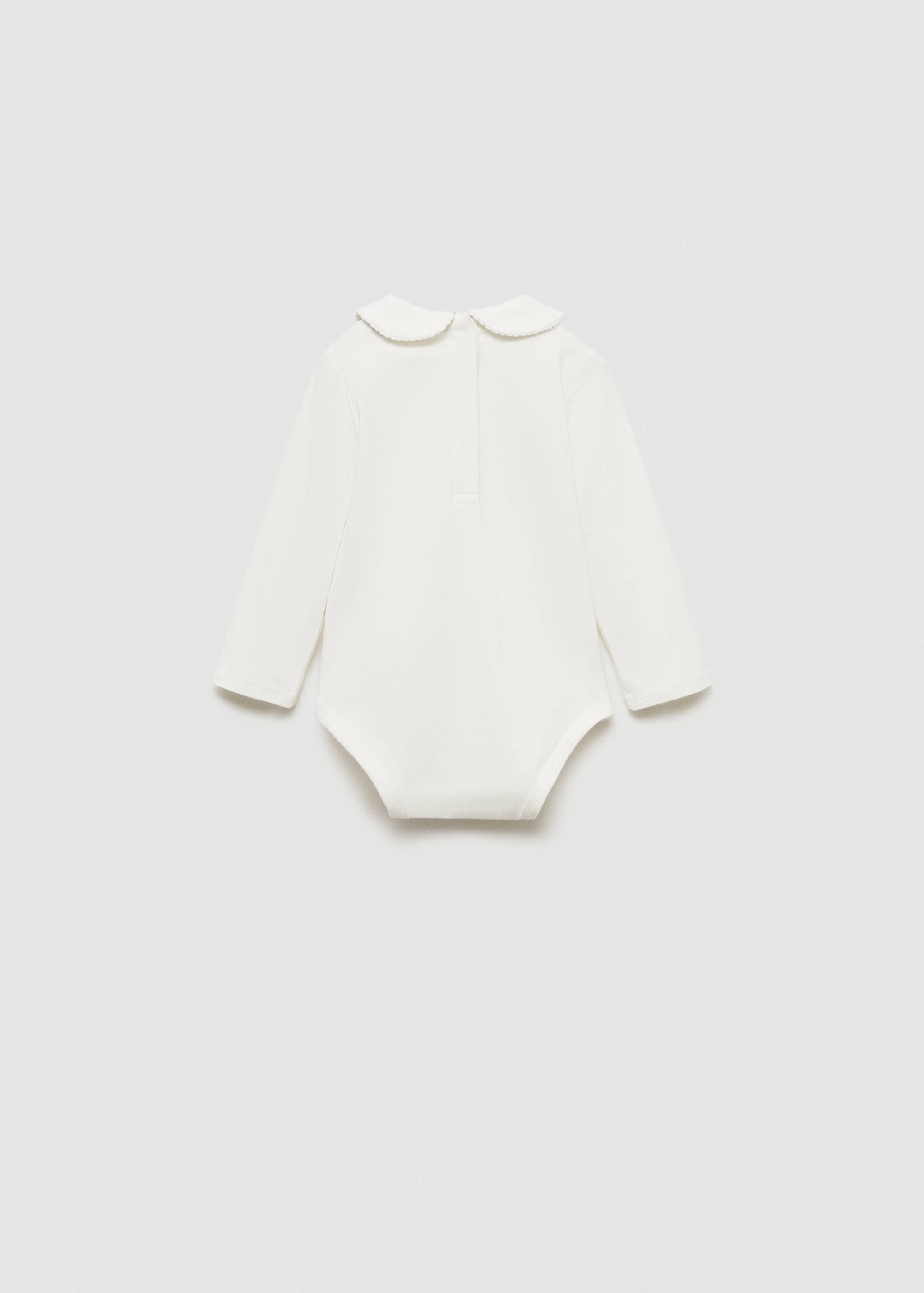 Babydoll-neck bodysuit - Reverse of the article