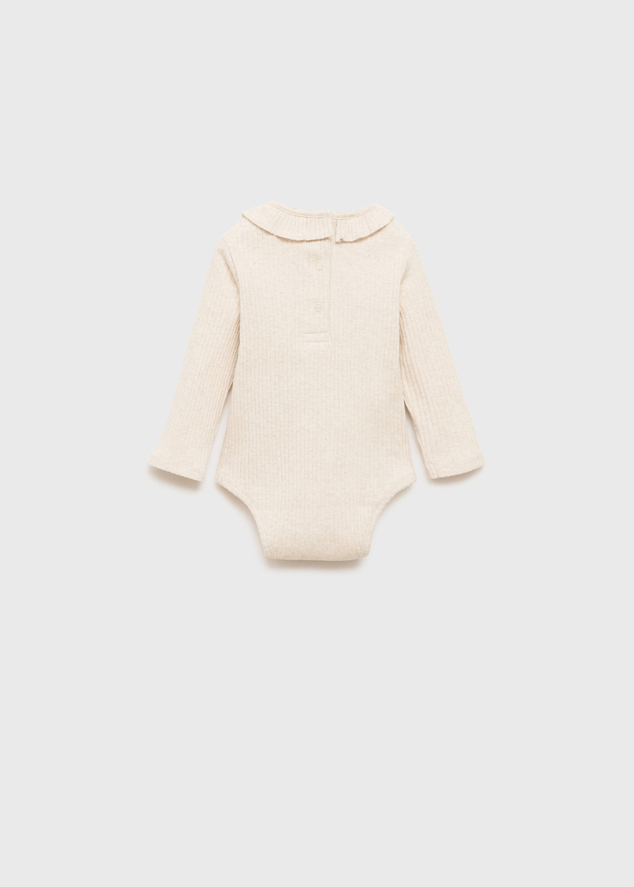 Ruffled cotton body - Reverse of the article