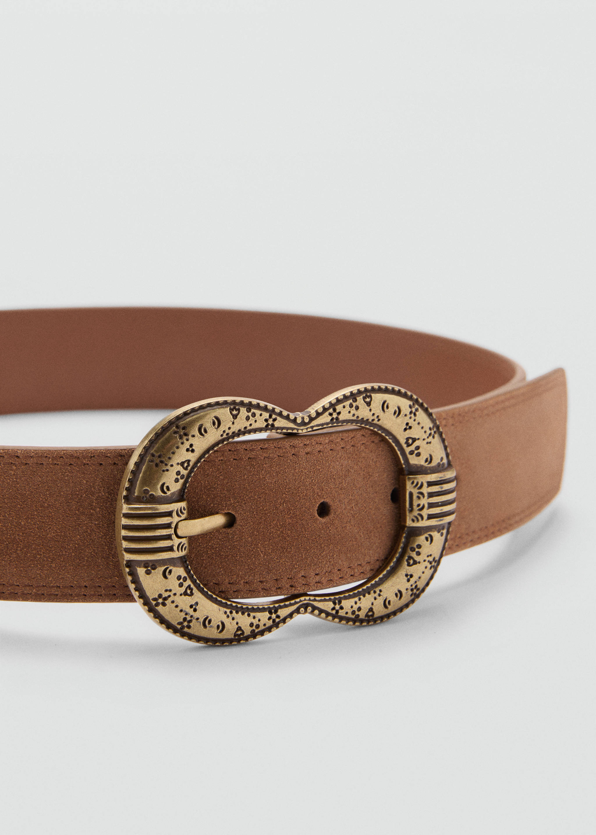 Ceinture cuir boucle - Plan moyen