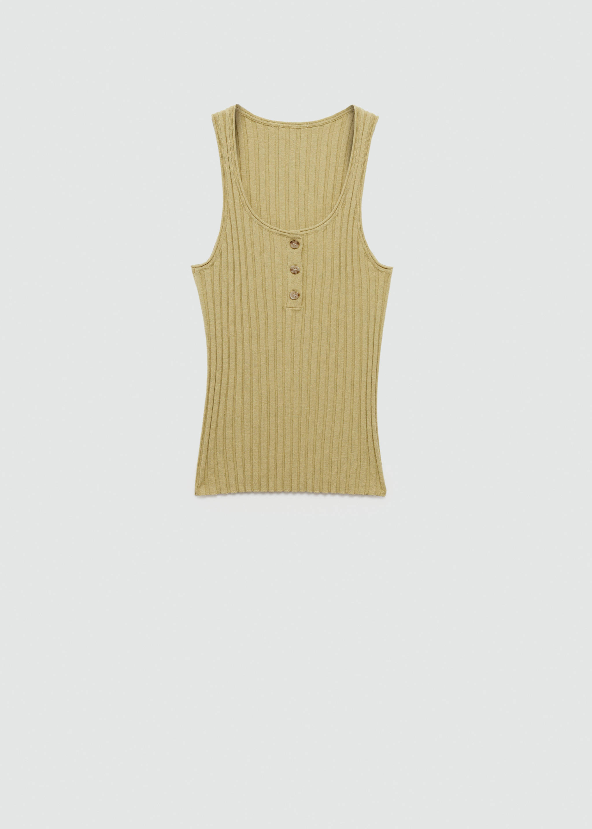 Ribbed knit top - Article without model