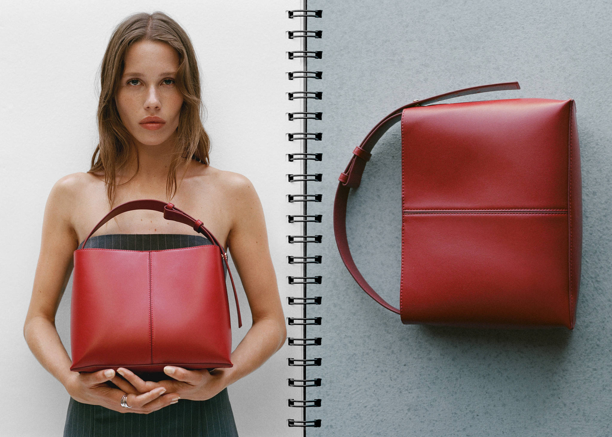 Mini-shopper shoulder bag - Panoramic plane