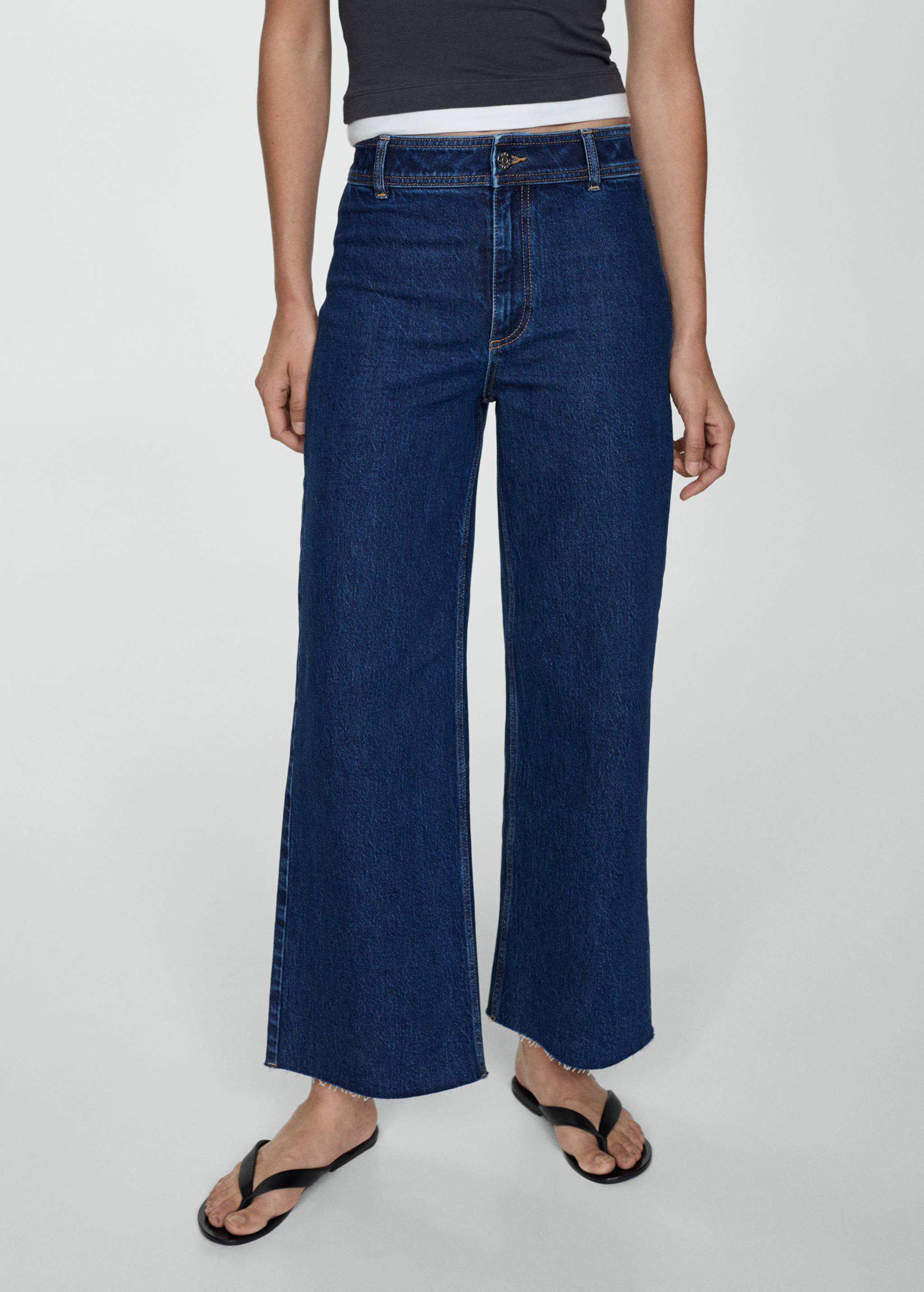 Catherin culotte high-rise jeans - Medium plane
