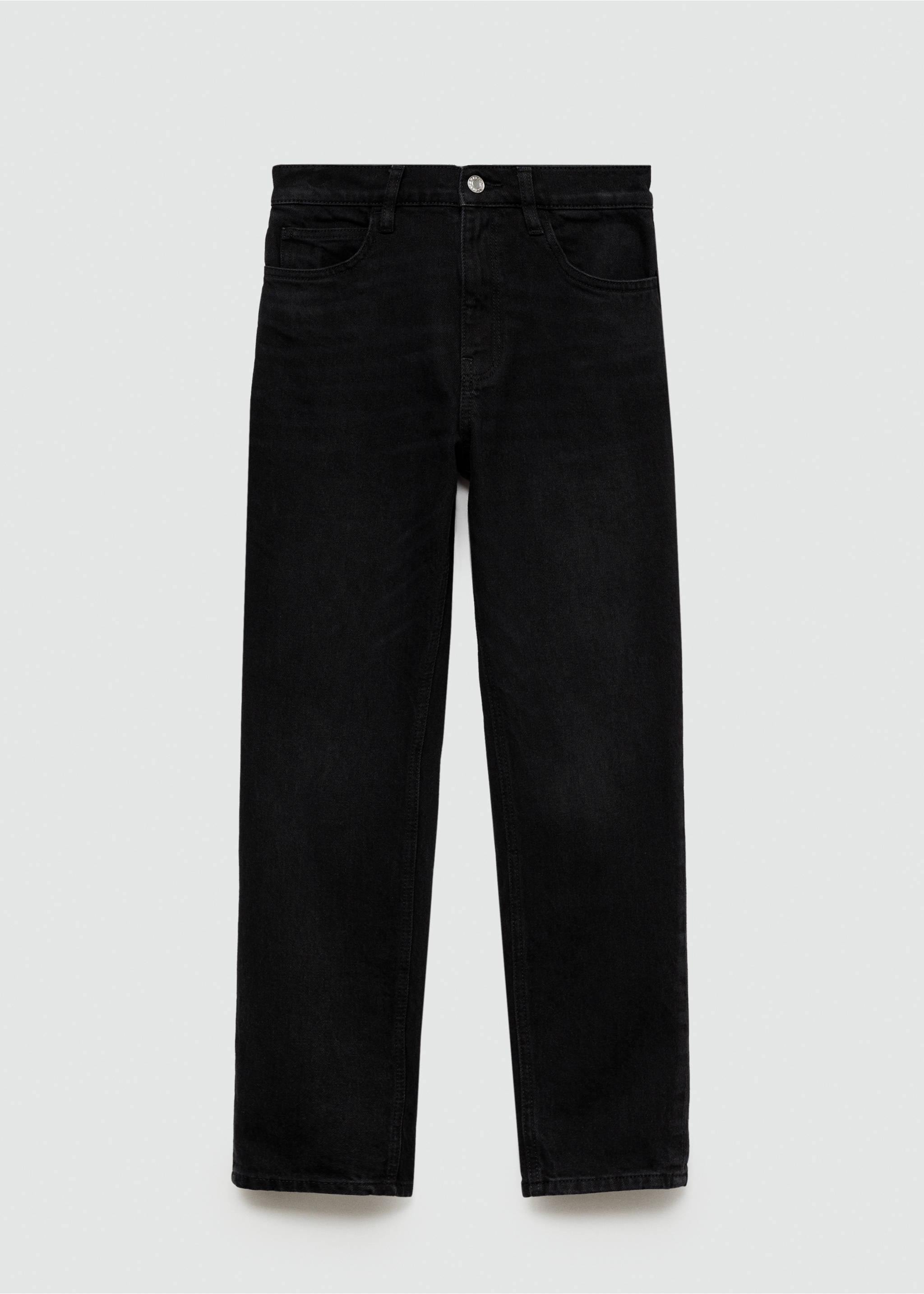 Jean Newmom confort taille haute - Article sans modèle, Black denim. Ref: 77014027-00.