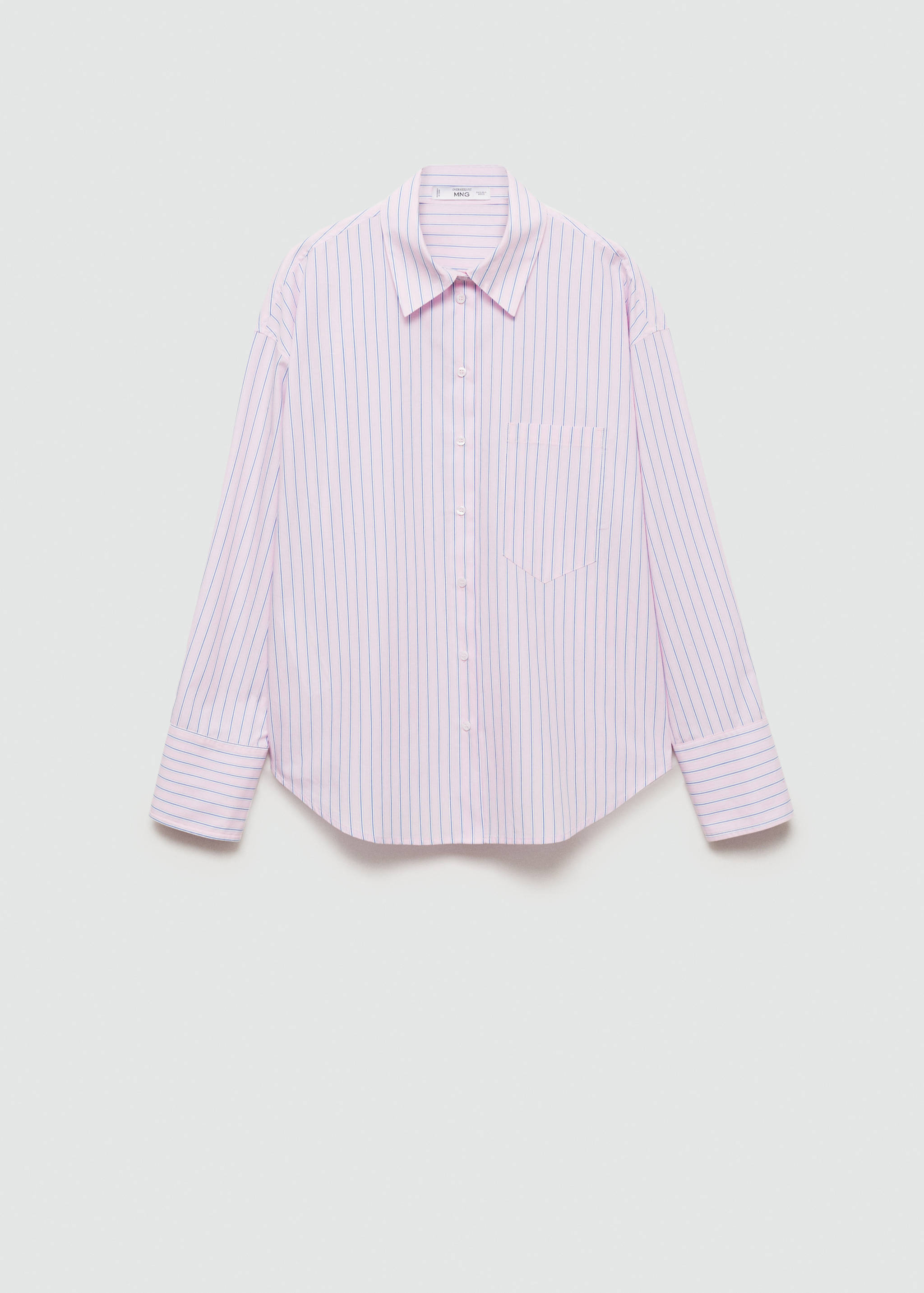条纹棉质衬衫 - null