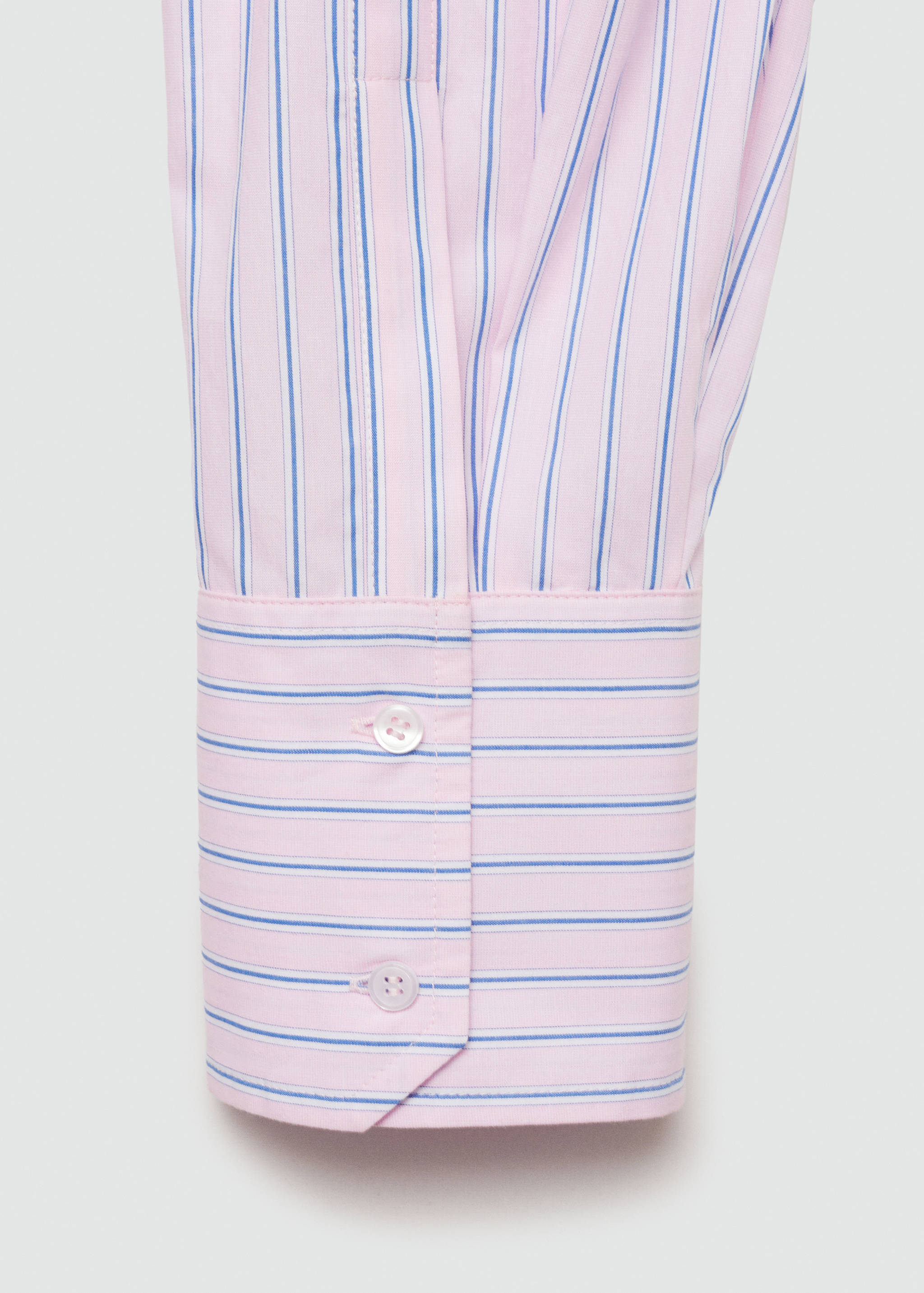 条纹棉质衬衫 - null