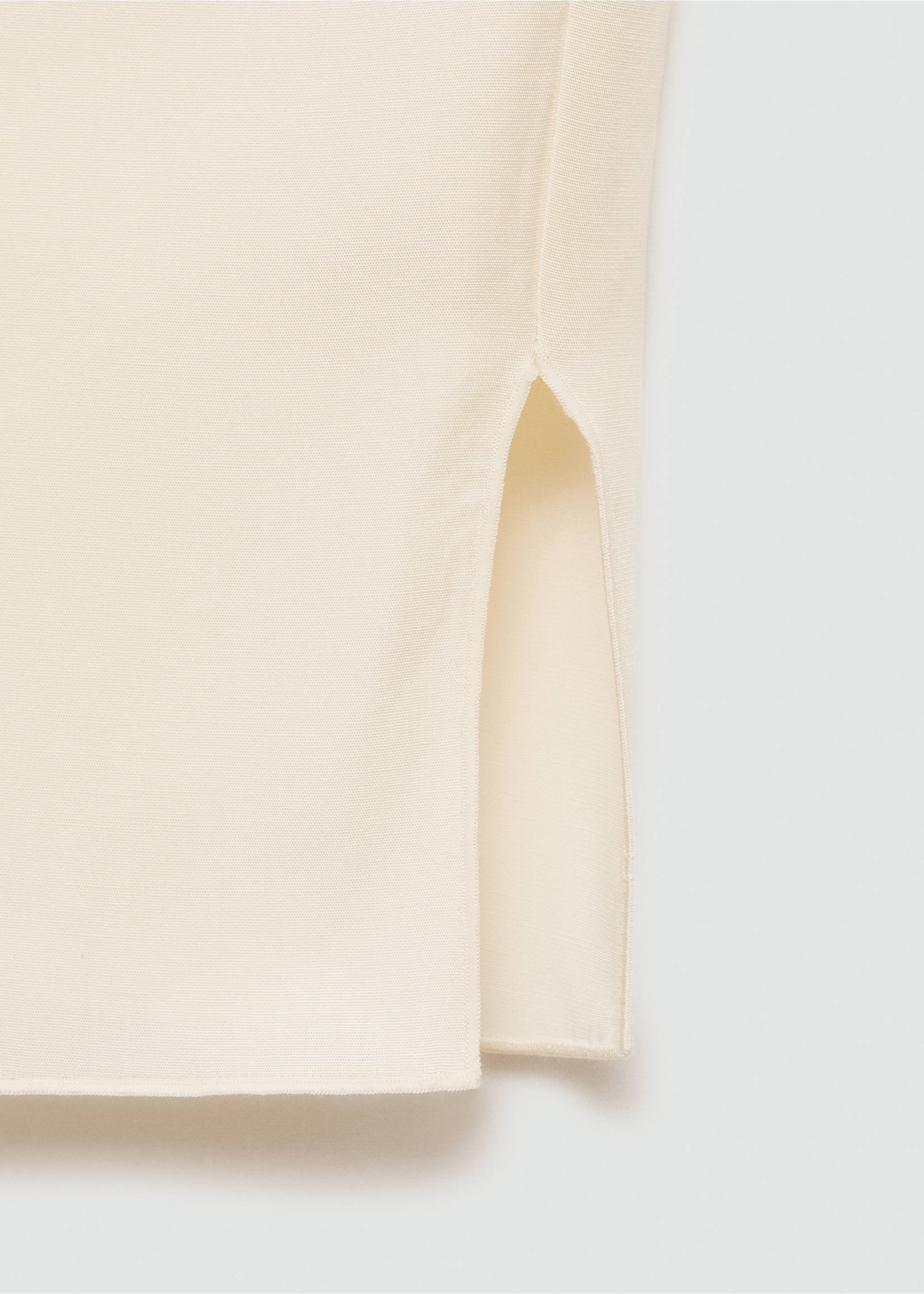 Short-sleeved lyocell shirt - Деталь изделия 0, Экрю. Ref: 77014034-00.