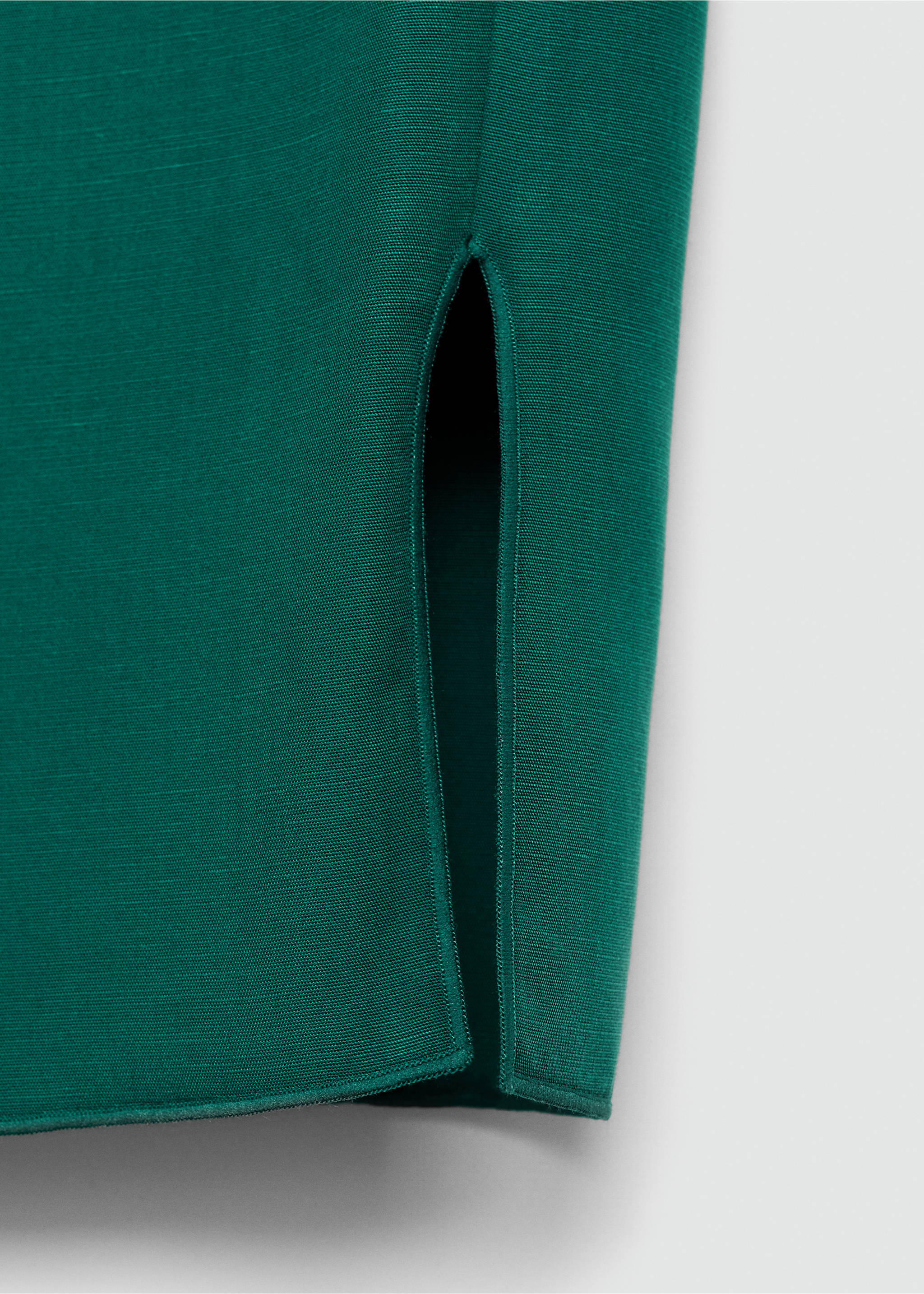 Short-sleeved lyocell shirt - Деталь изделия 0, Зеленый. Ref: 77014034-00.
