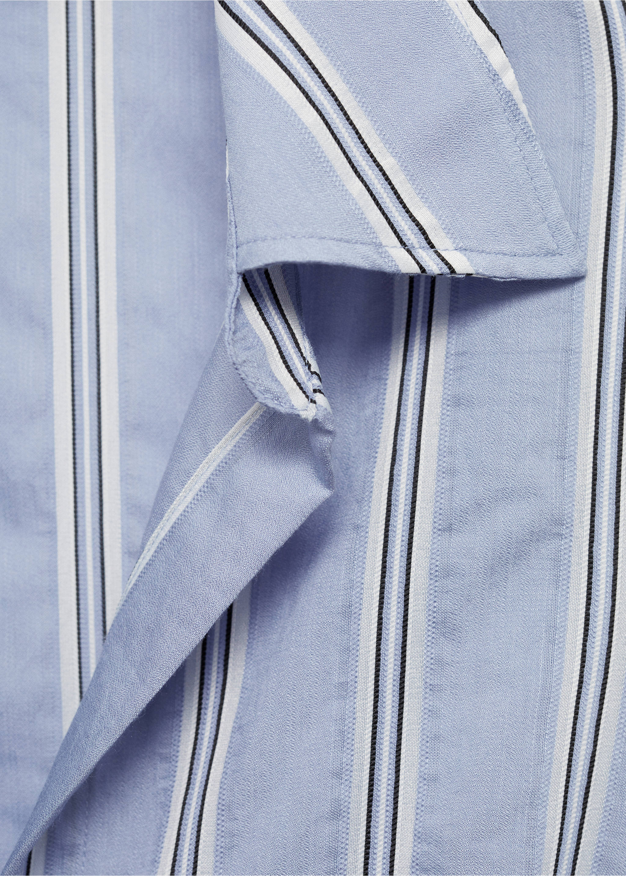 Robe chemise drapée - Détail de l'article 8, Bleu. Ref: 77014035-00.