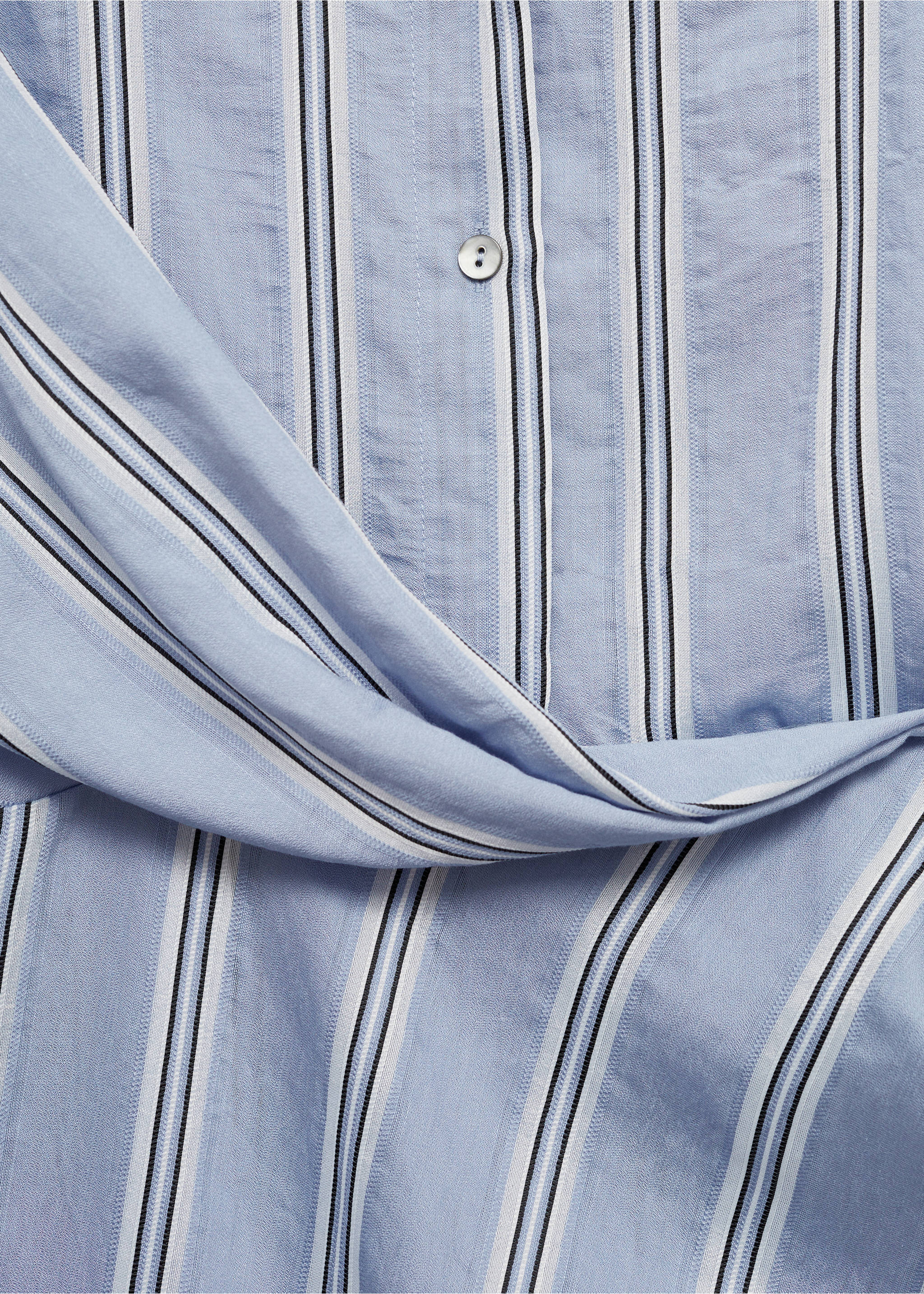 Robe chemise drapée - Détail de l'article 0, Bleu. Ref: 77014035-00.
