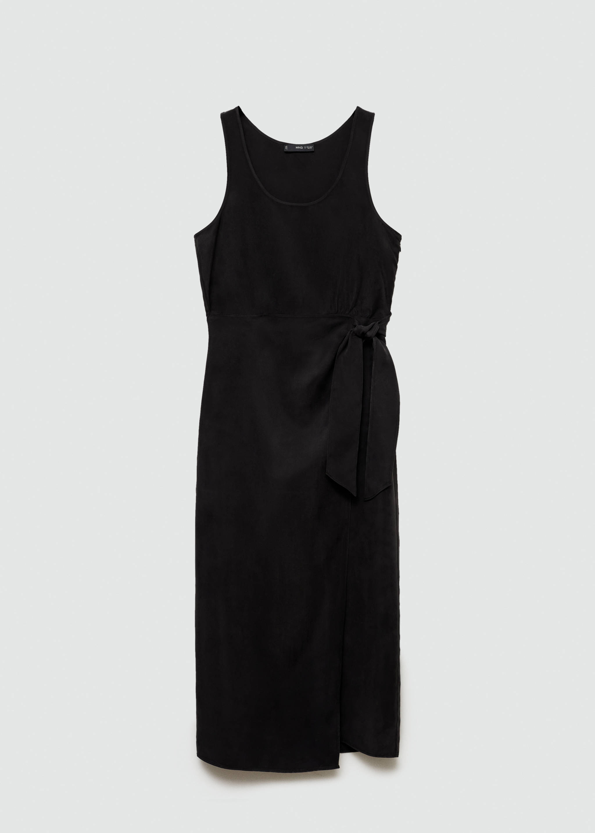 Cupro dress with side knot - Article without model