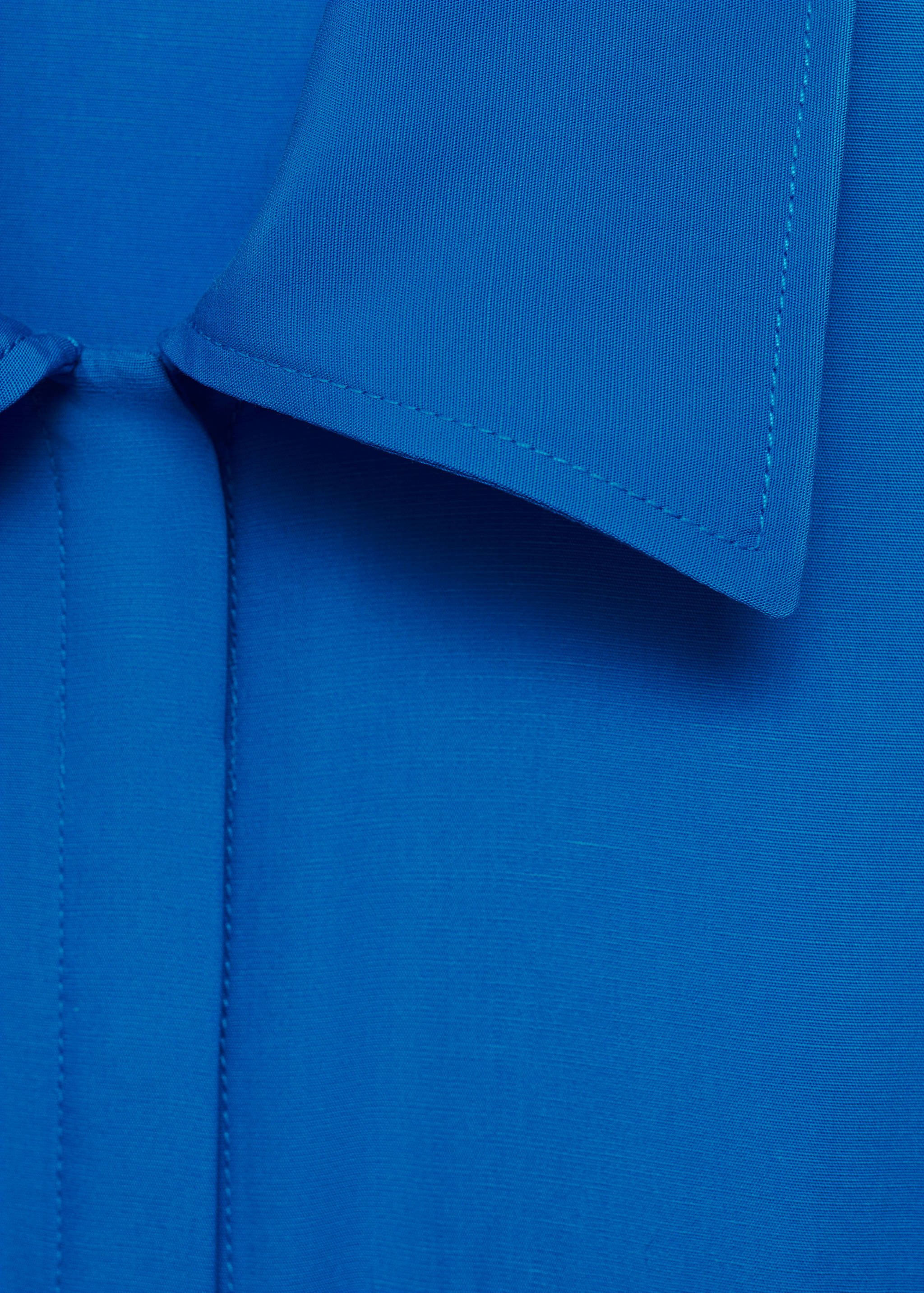 Lyocell shirt dress with bow - Details of the article 0