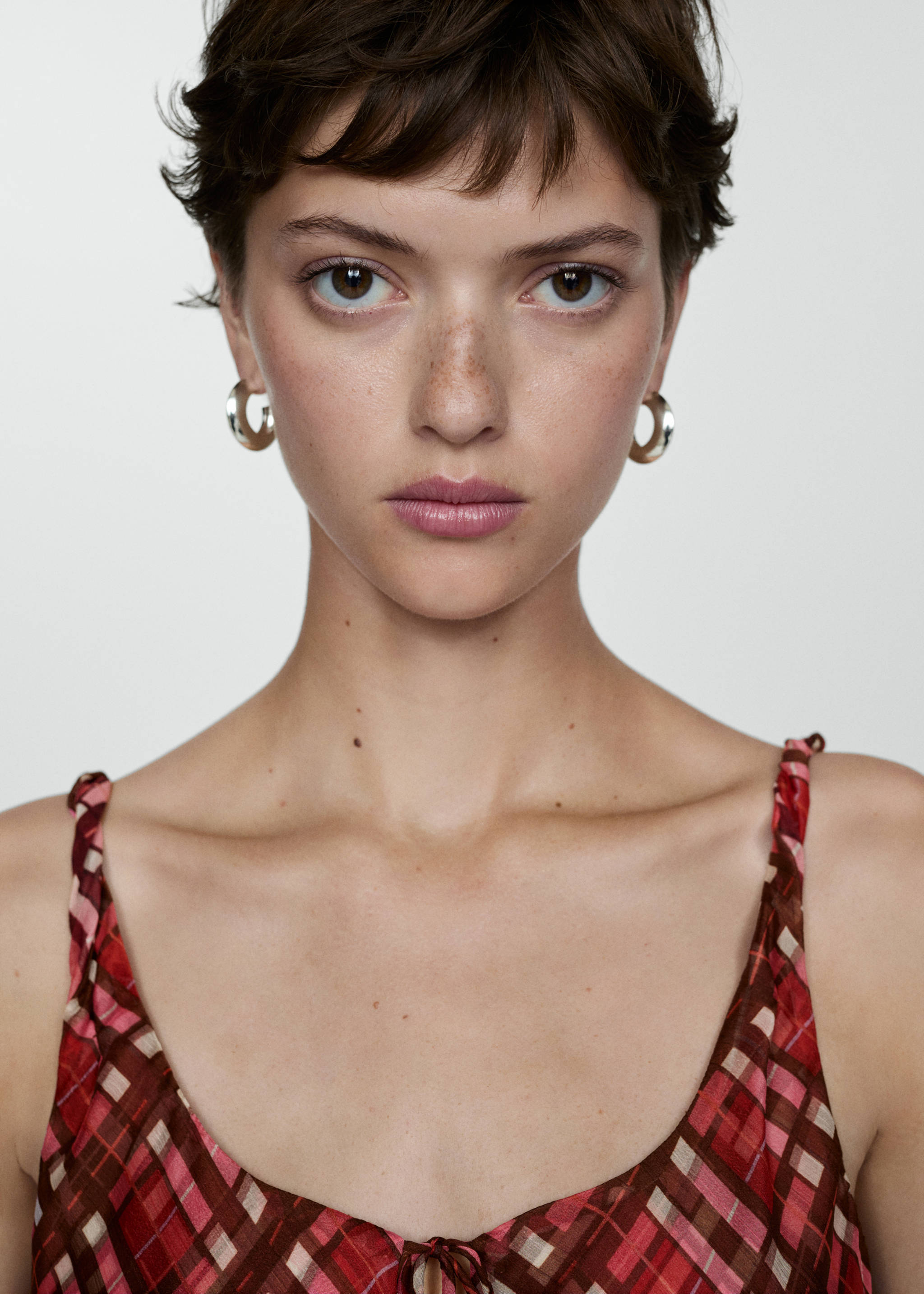 Check long dress - Details of the article 1