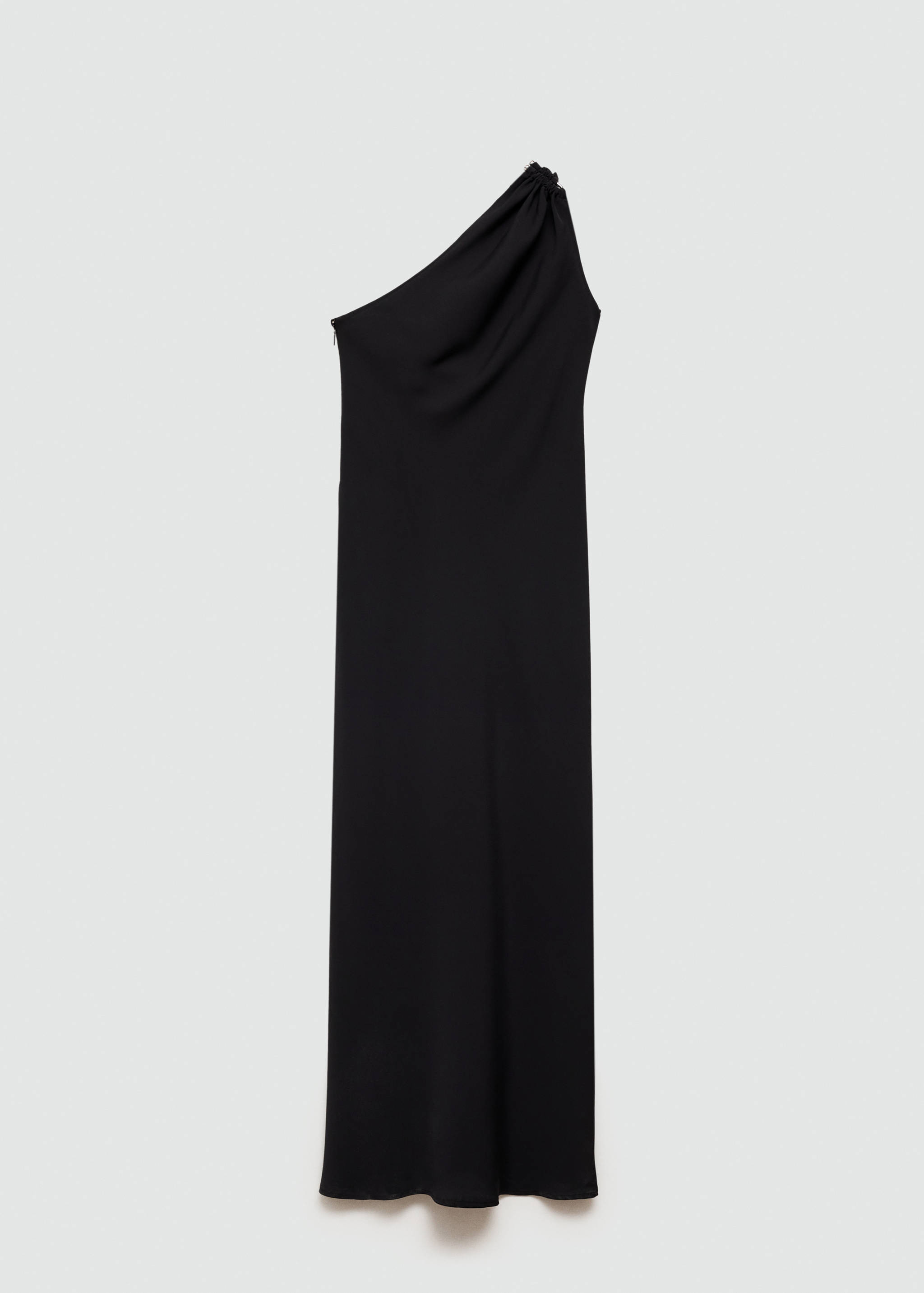 Asymmetric dress with draped details - Article without model